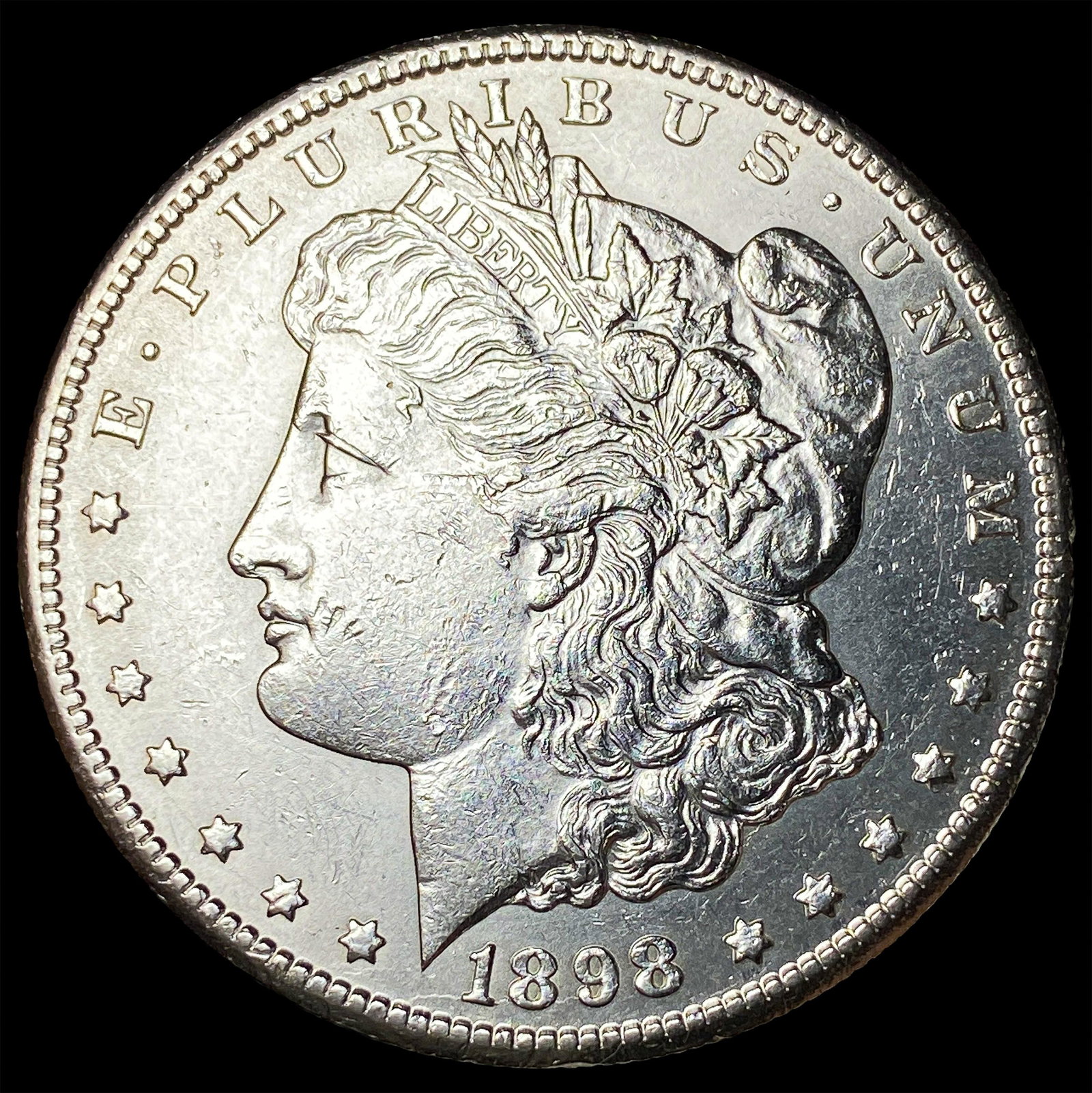 1898-S Silver Morgan Dollar CHOICE AU: 1898-S Silver Morgan Dollar CHOICE AU