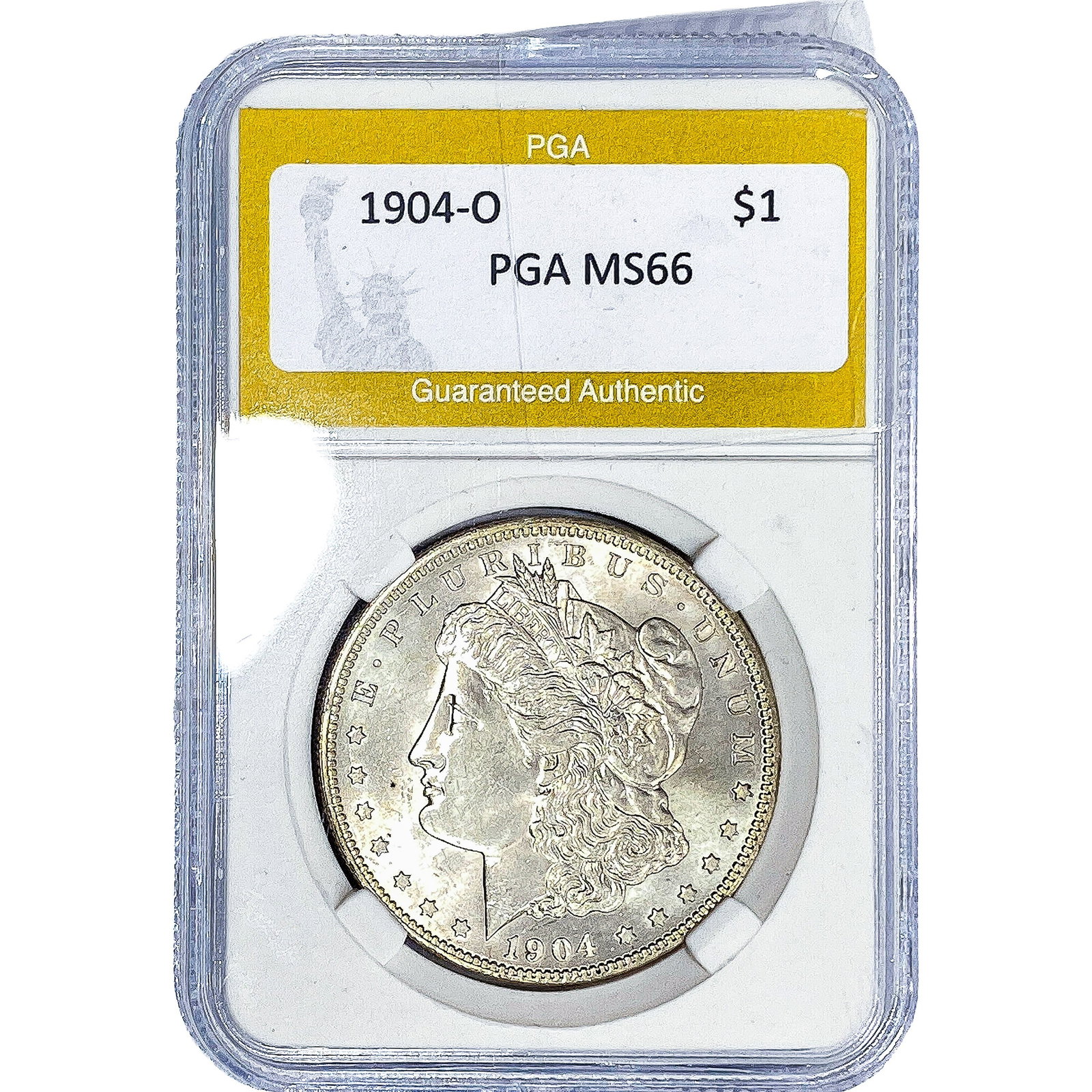 1904-O Morgan Silver Dollar PGA MS66: 1904-O Morgan Silver Dollar PGA MS66