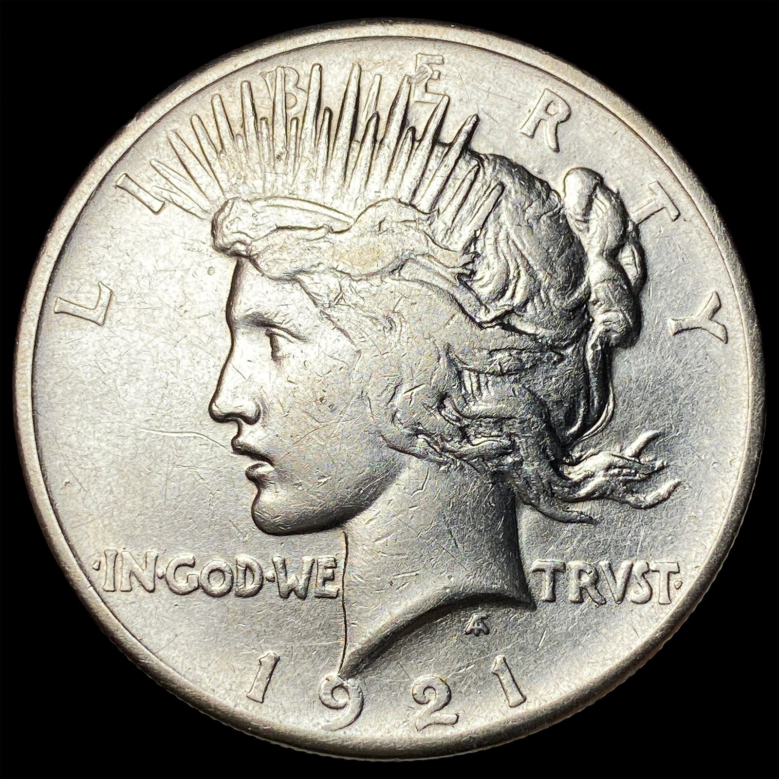 1921 Silver Peace Dollar NEARLY UNCIRCULATED (1 of 2)