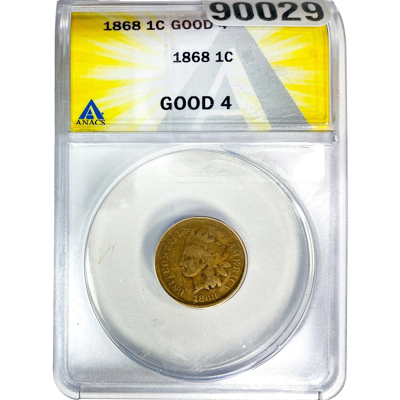 1868 Indian Head Cent ANACS G4 (1 of 2)