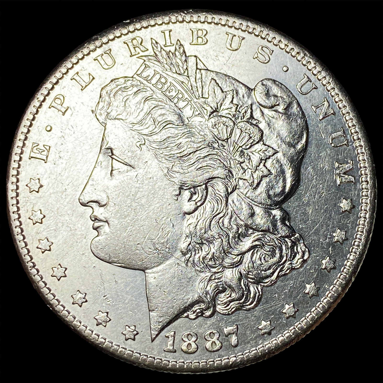 1887-S Silver Morgan Dollar CLOSELY UNCIRCULATED: 1887-S Silver Morgan Dollar CLOSELY UNCIRCULATED