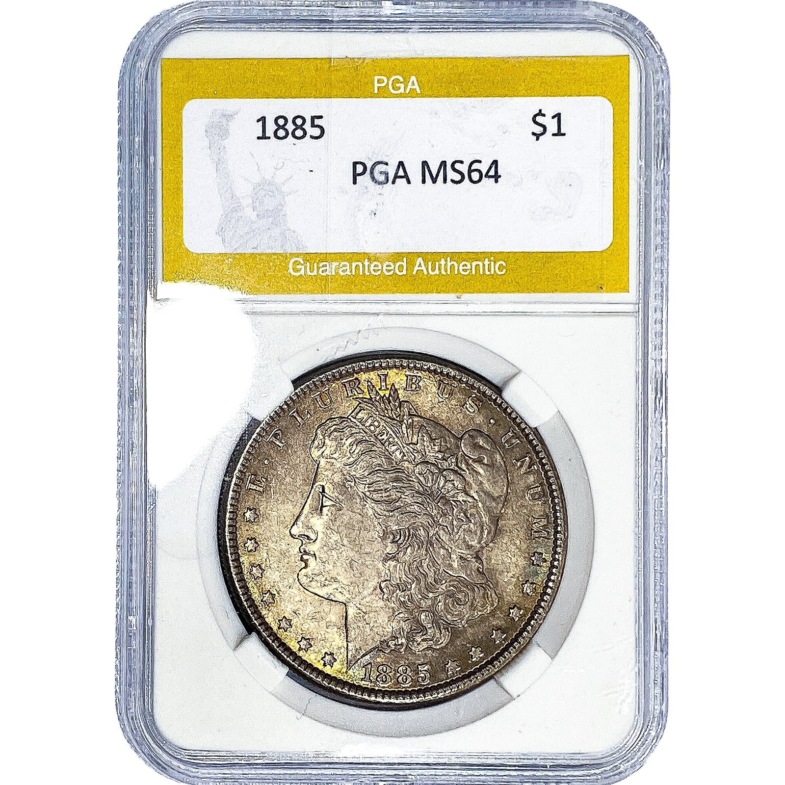 1885 Morgan Silver Dollar PGA MS64: 1885 Morgan Silver Dollar PGA MS64