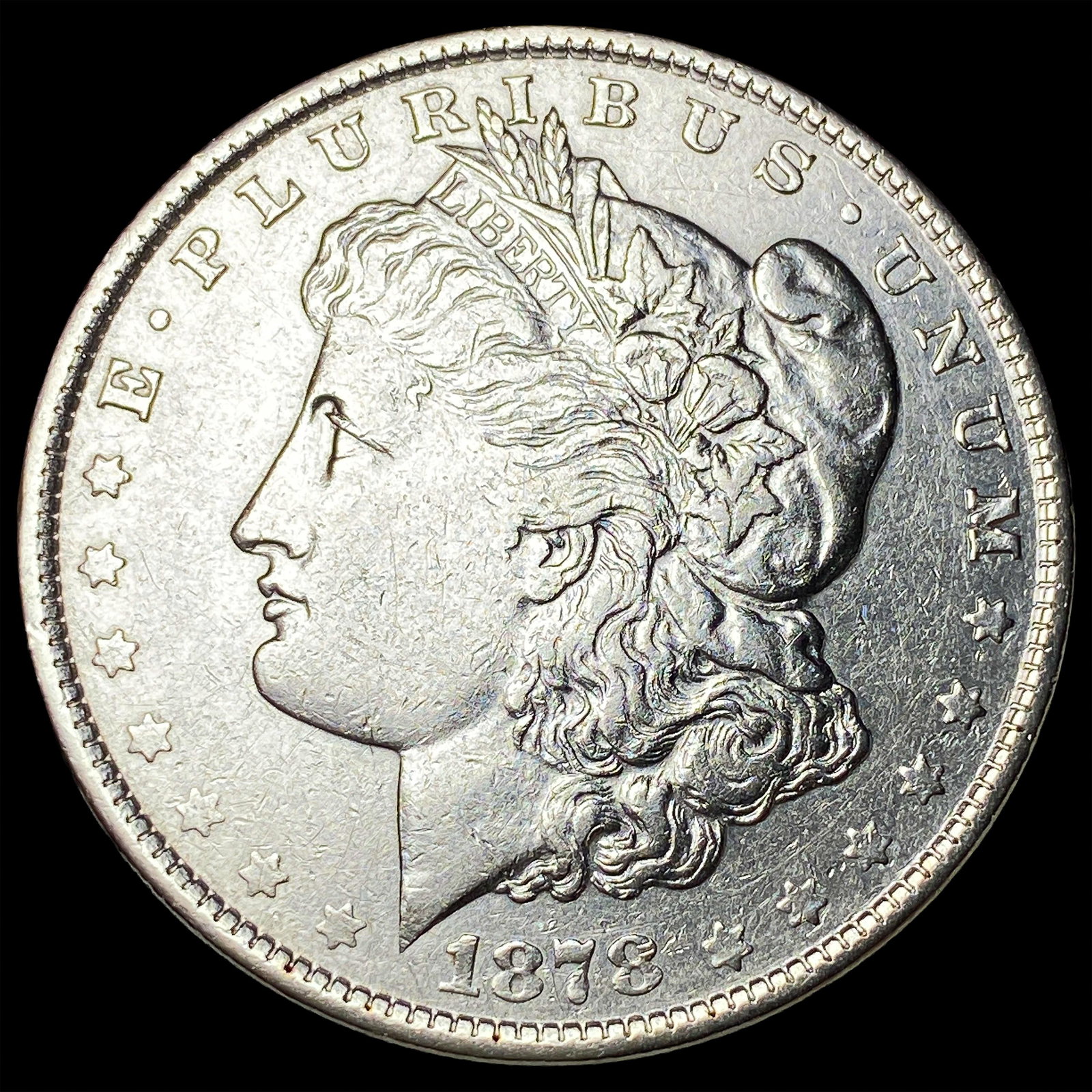 1878 Silver Morgan Dollar CLOSELY UNCIRCULATED: 1878 Silver Morgan Dollar CLOSELY UNCIRCULATED