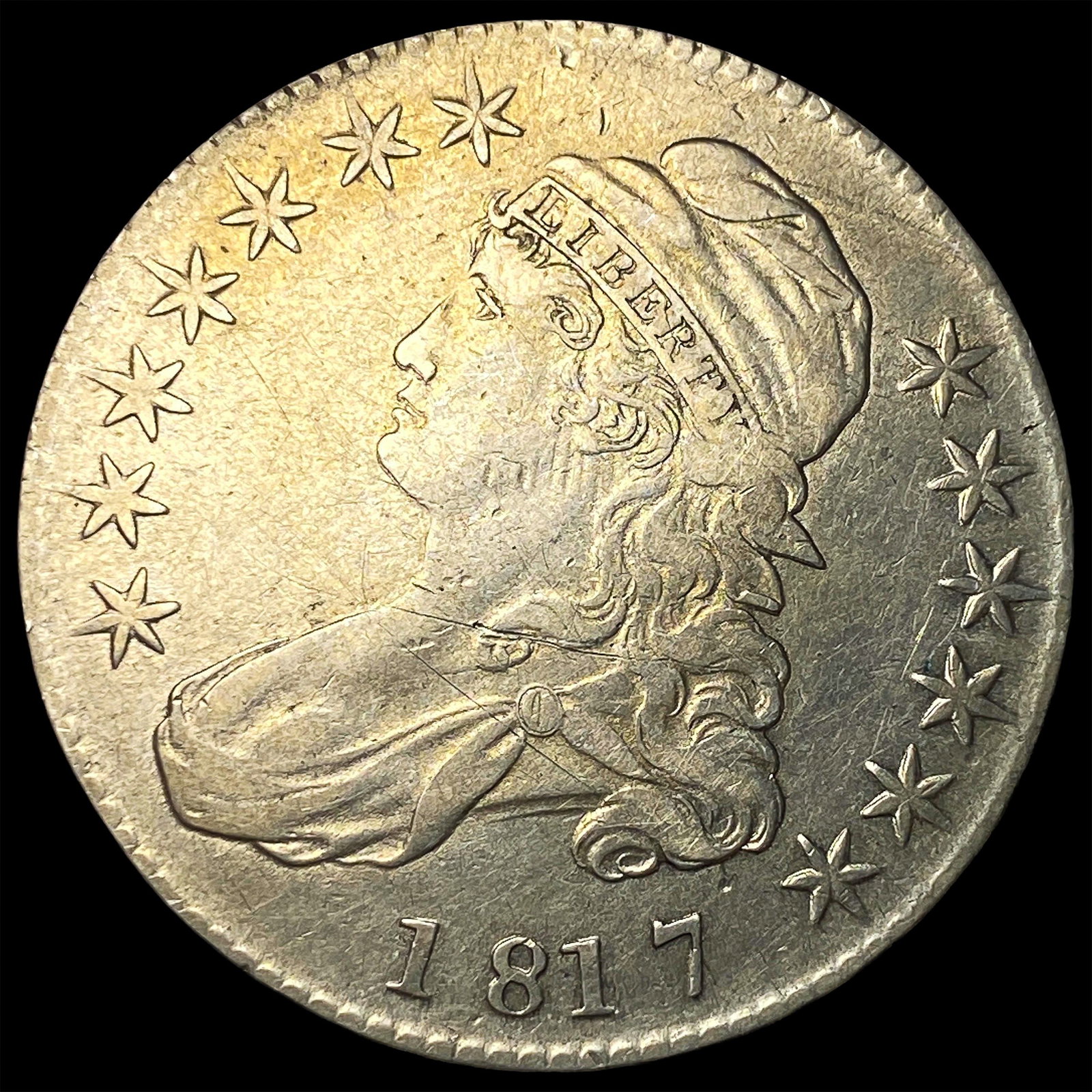 1817 Capped Bust Half Dollar NEARLY UNCIRCULATED (1 of 2)