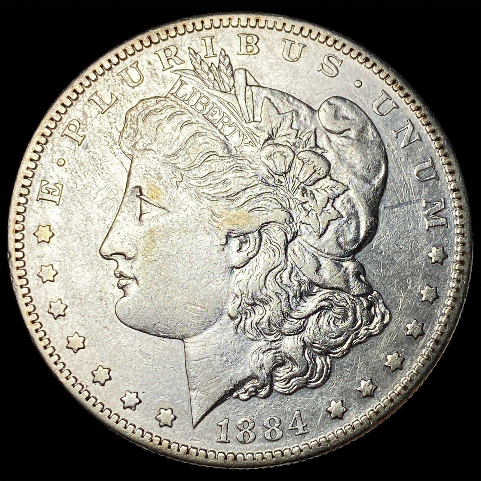 1884-S Silver Morgan Dollar NEARLY UNCIRCULATED: 1884-S Silver Morgan Dollar NEARLY UNCIRCULATED