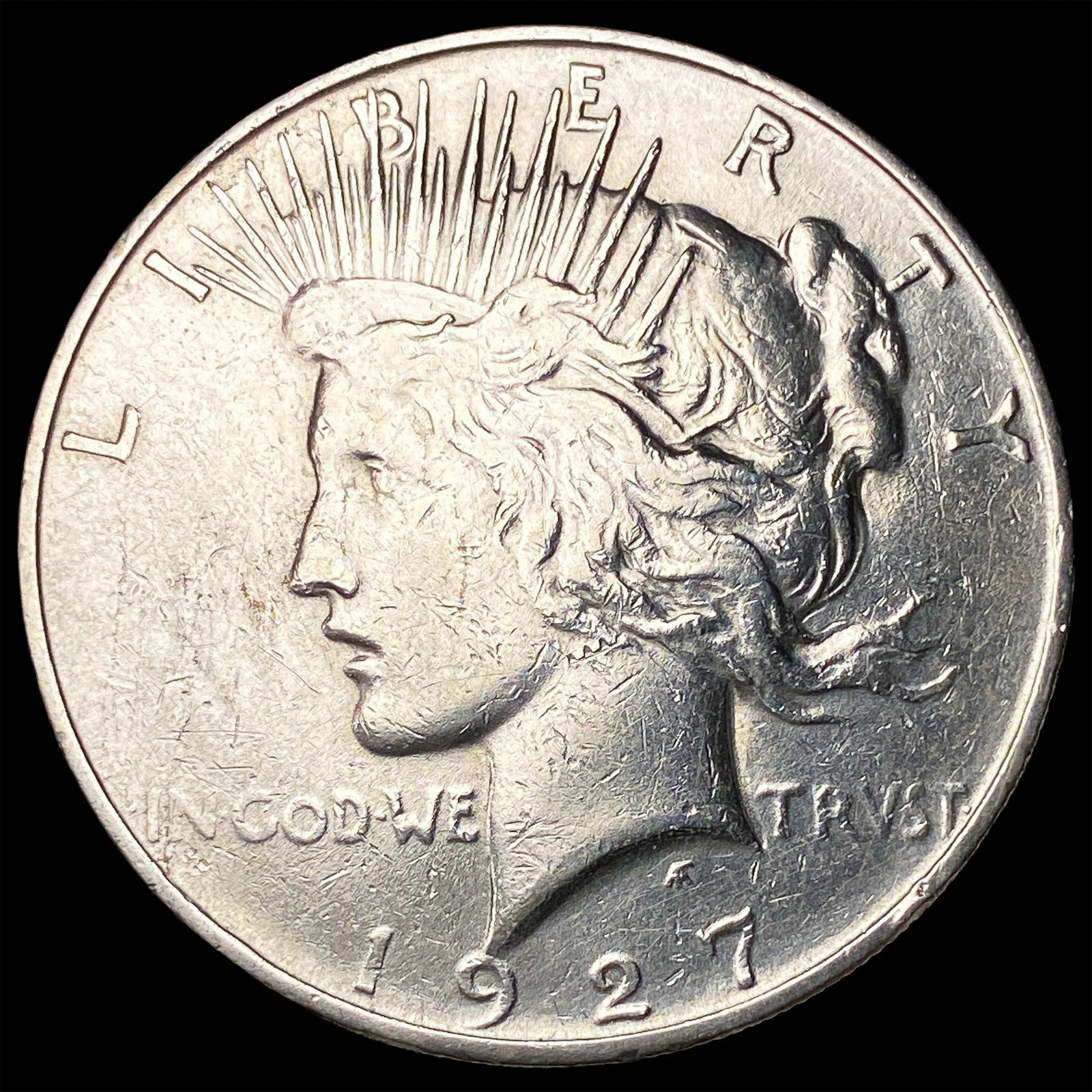 1927 Silver Peace Dollar CLOSELY UNCIRCULATED: 1927 Silver Peace Dollar CLOSELY UNCIRCULATED