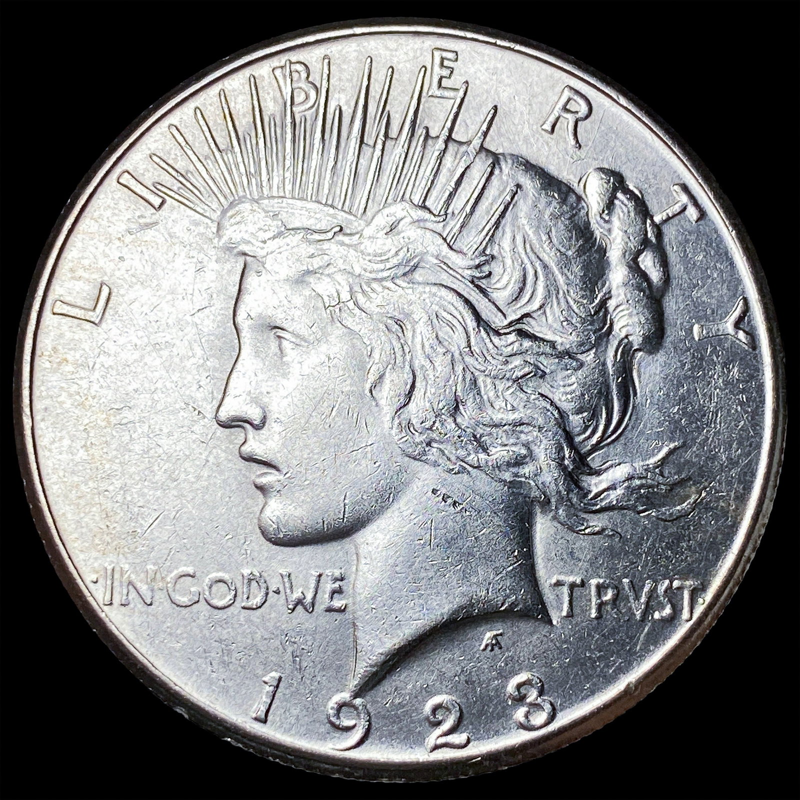 1923-S Silver Peace Dollar CLOSELY UNCIRCULATED: 1923-S Silver Peace Dollar CLOSELY UNCIRCULATED