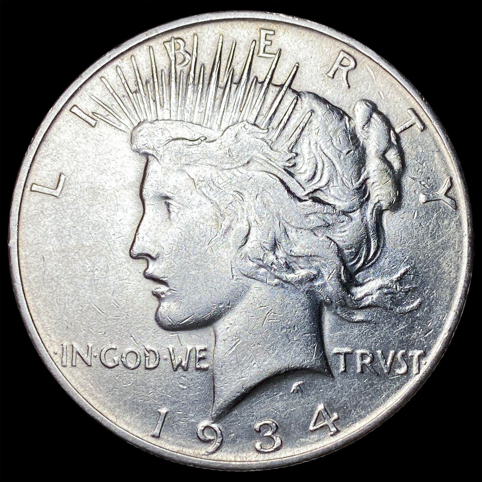 1934 Silver Peace Dollar NEARLY UNCIRCULATED: 1934 Silver Peace Dollar NEARLY UNCIRCULATED