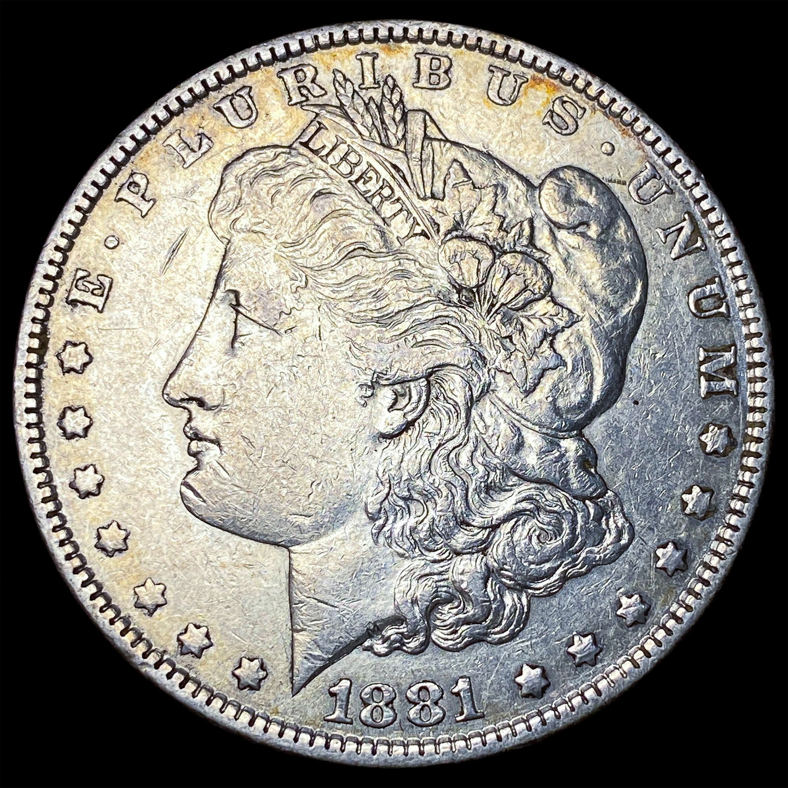 1881-S Silver Morgan Dollar CLOSELY UNCIRCULATED: 1881-S Silver Morgan Dollar CLOSELY UNCIRCULATED