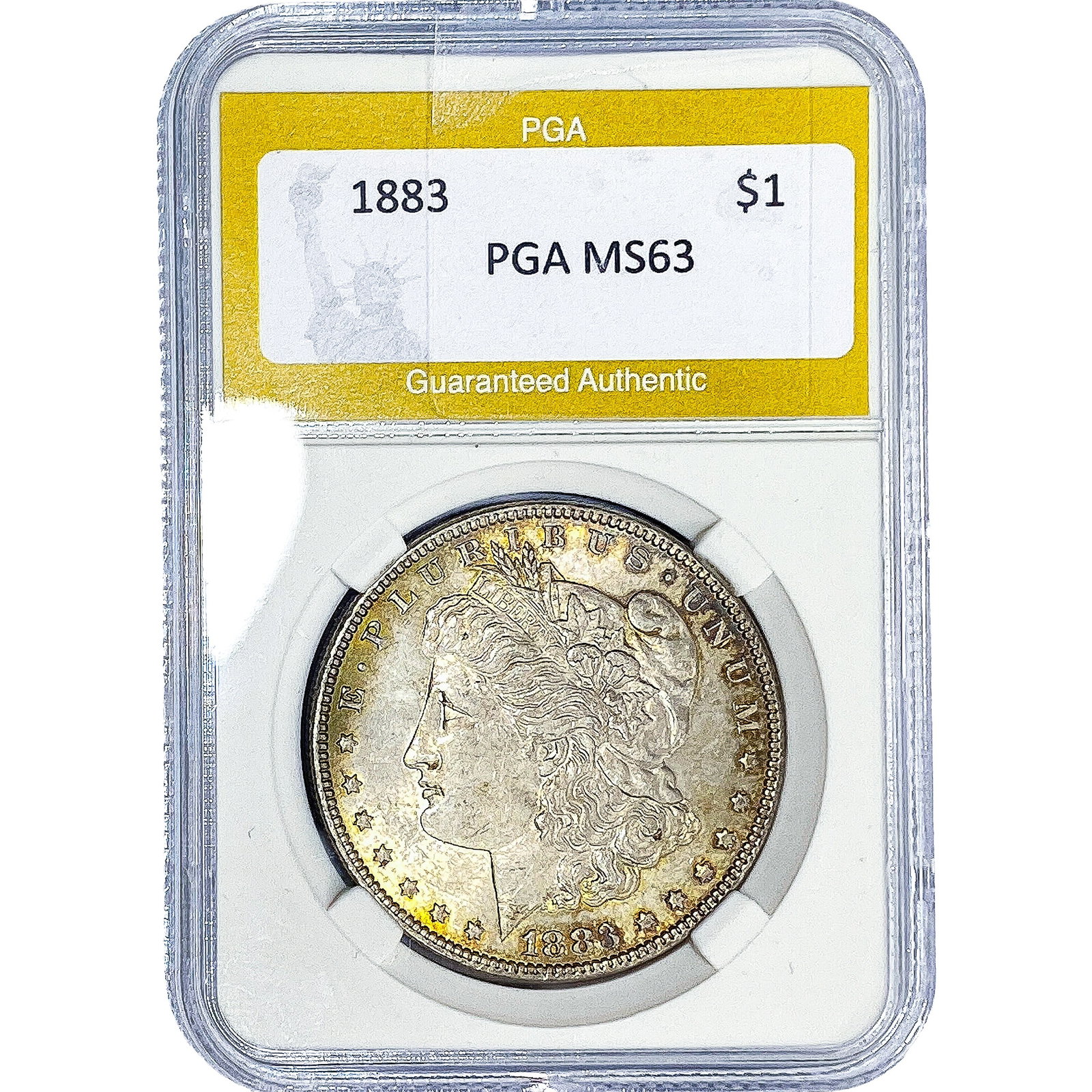 1883 Morgan Silver Dollar PGA MS63: 1883 Morgan Silver Dollar PGA MS63
