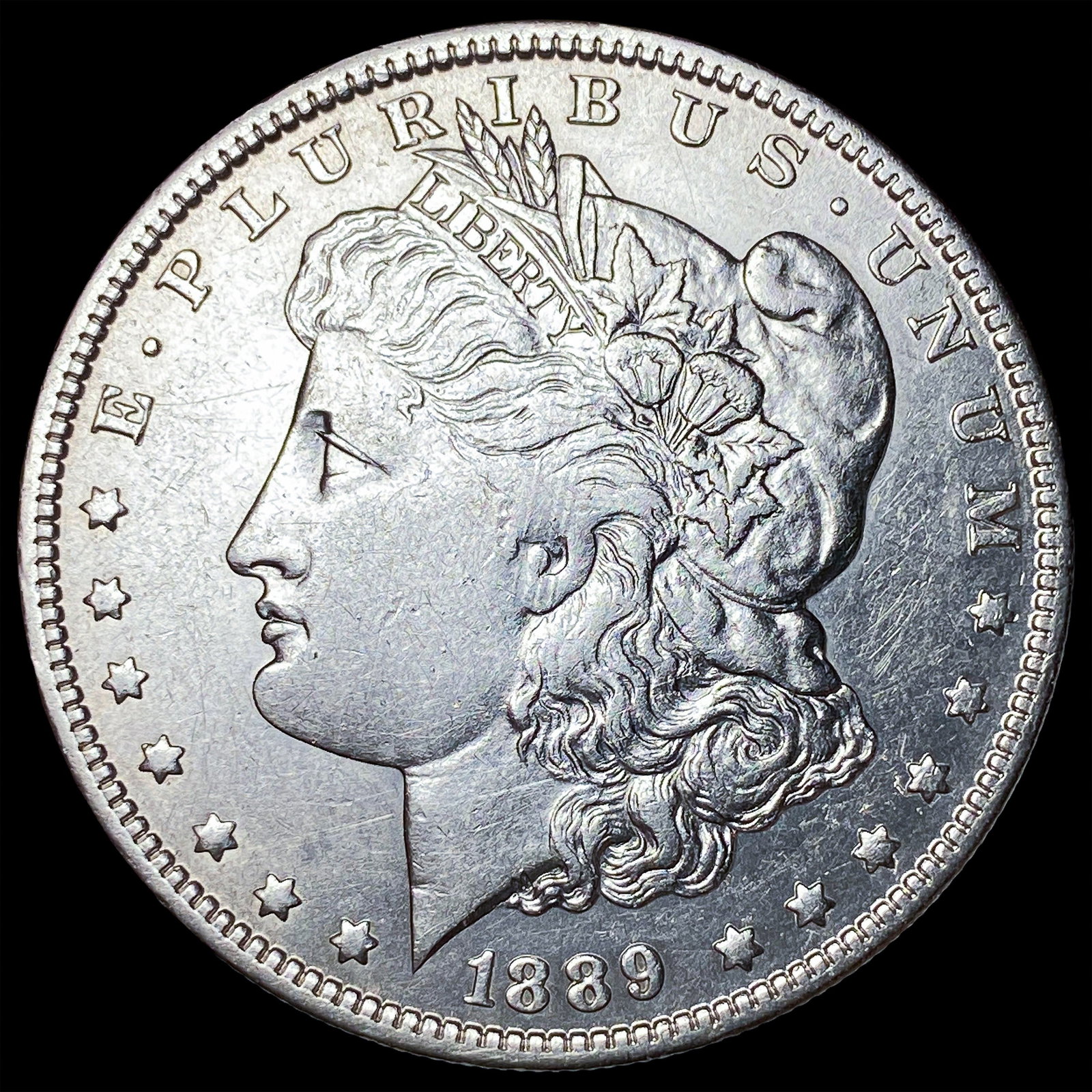 1889 Silver Morgan Dollar CLOSELY UNCIRCULATED: 1889 Silver Morgan Dollar CLOSELY UNCIRCULATED