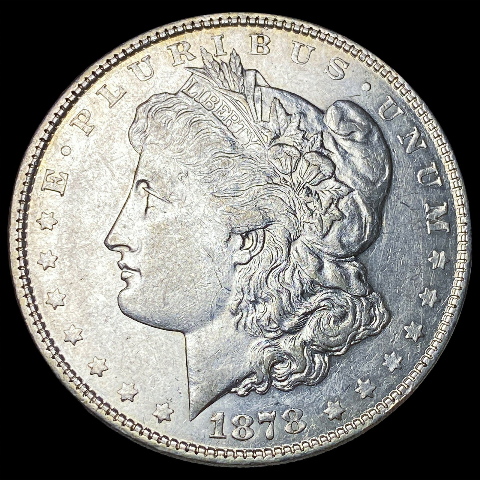 1878-S Silver Morgan Dollar CLOSELY UNCIRCULATED: 1878-S Silver Morgan Dollar CLOSELY UNCIRCULATED
