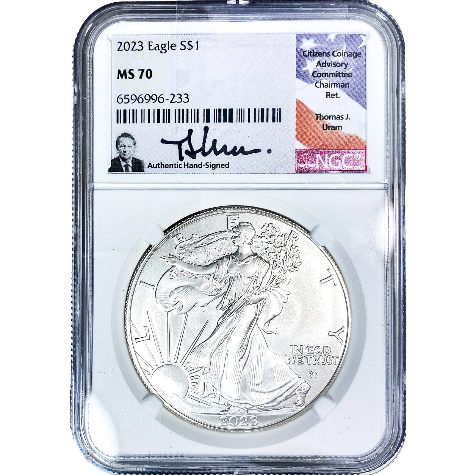 2023 Silver Eagle NGC MS70: 2023 Silver Eagle NGC MS70