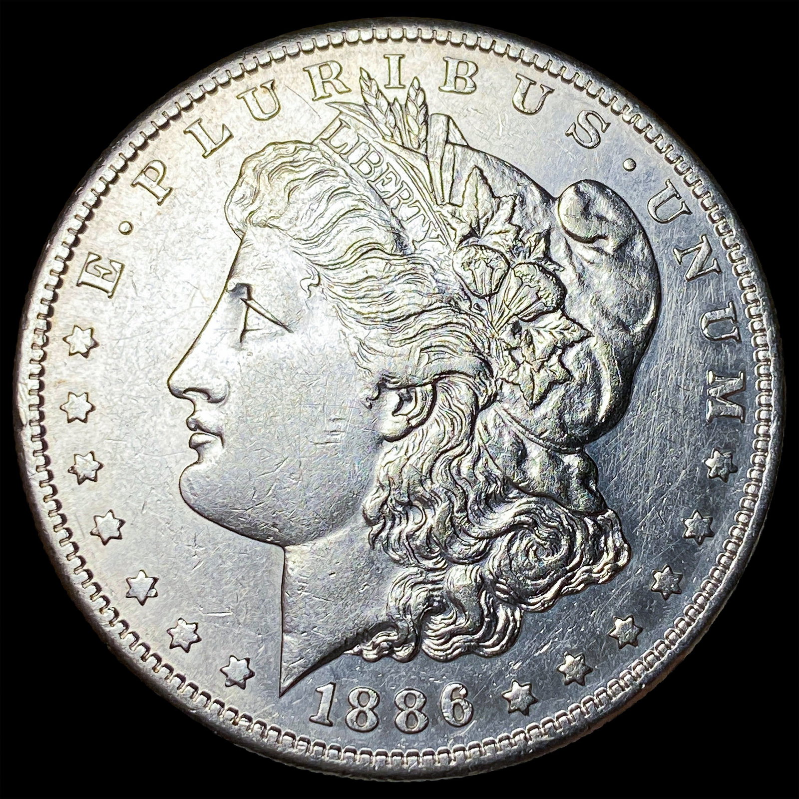 1886-S Silver Morgan Dollar CLOSELY UNCIRCULATED: 1886-S Silver Morgan Dollar CLOSELY UNCIRCULATED