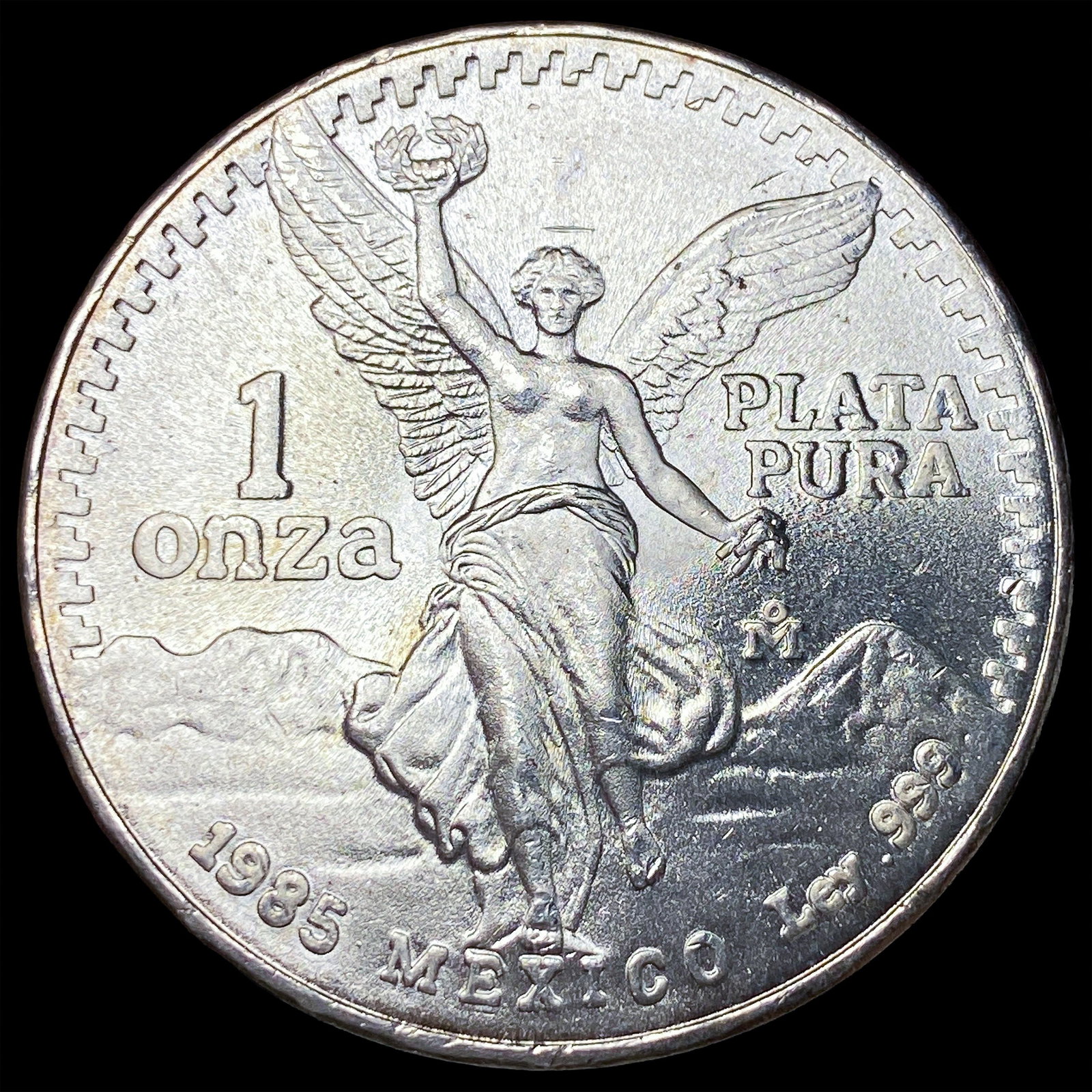 1985 Mexico Silver 1 Onza Libertad SUPERB GEM BU: 1985 Mexico Silver 1 Onza Libertad SUPERB GEM BU