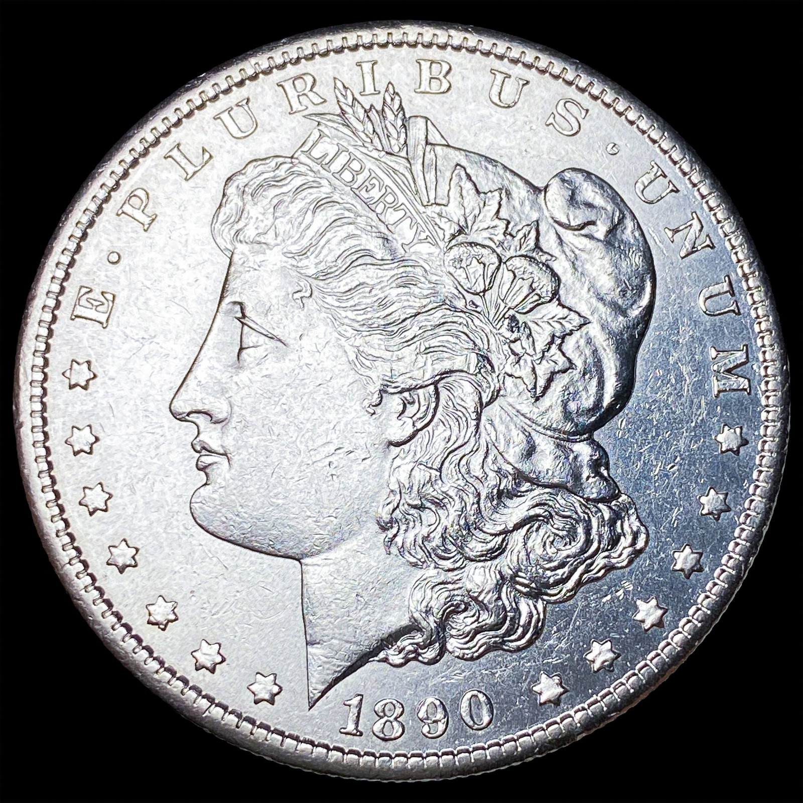 1890-S Silver Morgan Dollar CLOSELY UNCIRCULATED: 1890-S Silver Morgan Dollar CLOSELY UNCIRCULATED