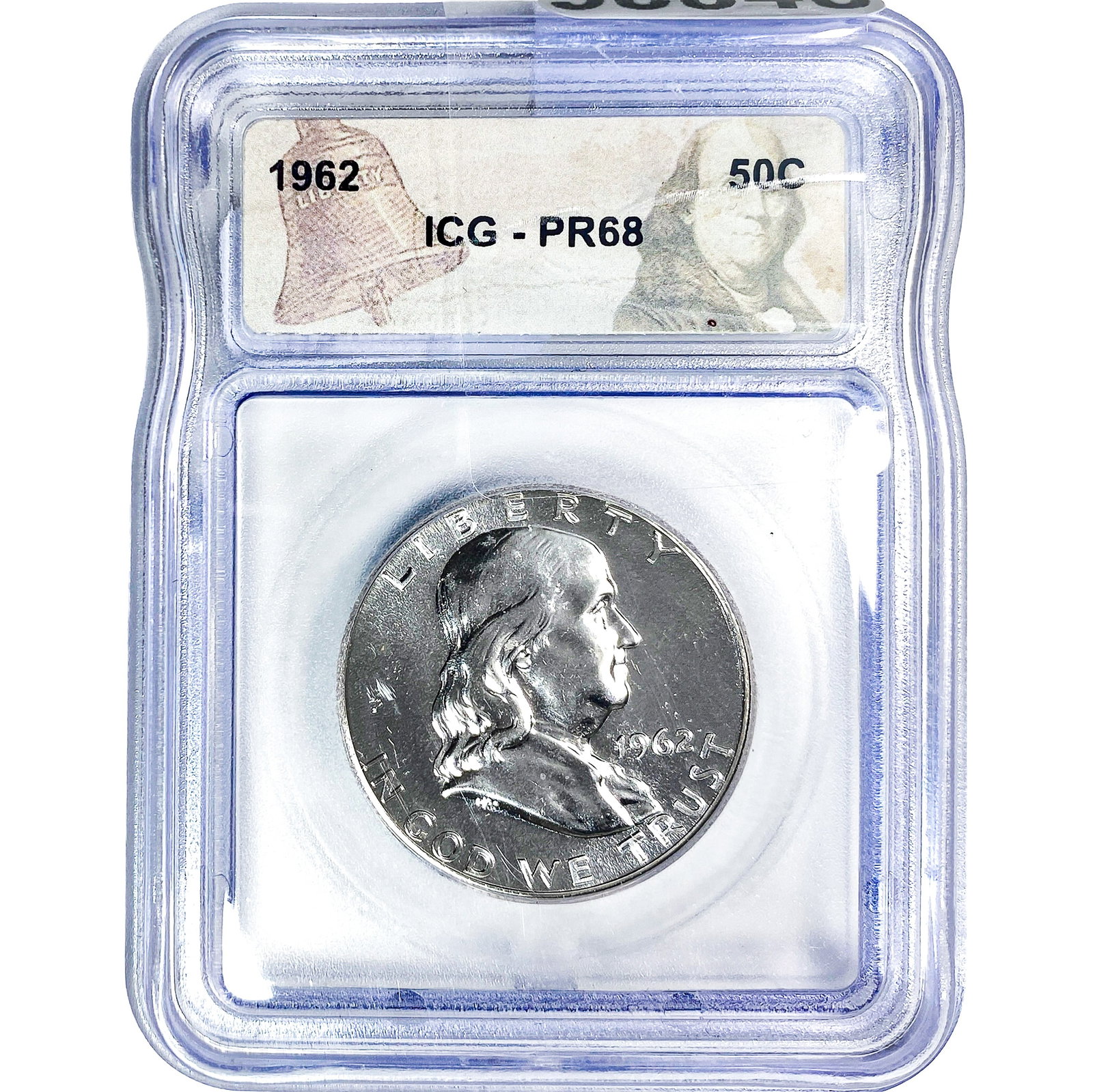 1962 Franklin Half Dollar ICG PR68: 1962 Franklin Half Dollar ICG PR68