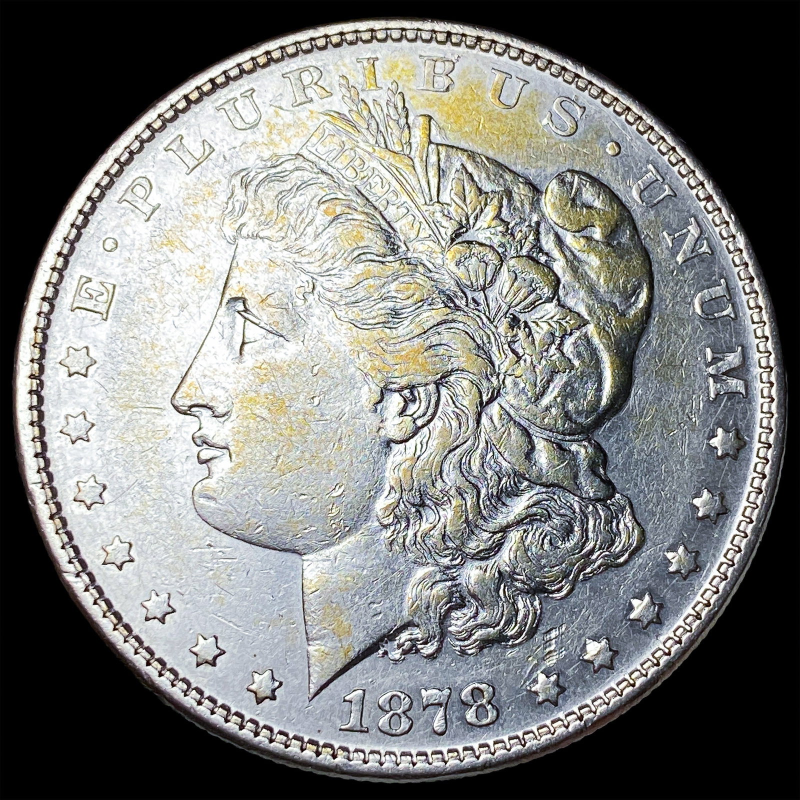 1878 Silver Morgan Dollar NEARLY UNCIRCULATED: 1878 Silver Morgan Dollar NEARLY UNCIRCULATED