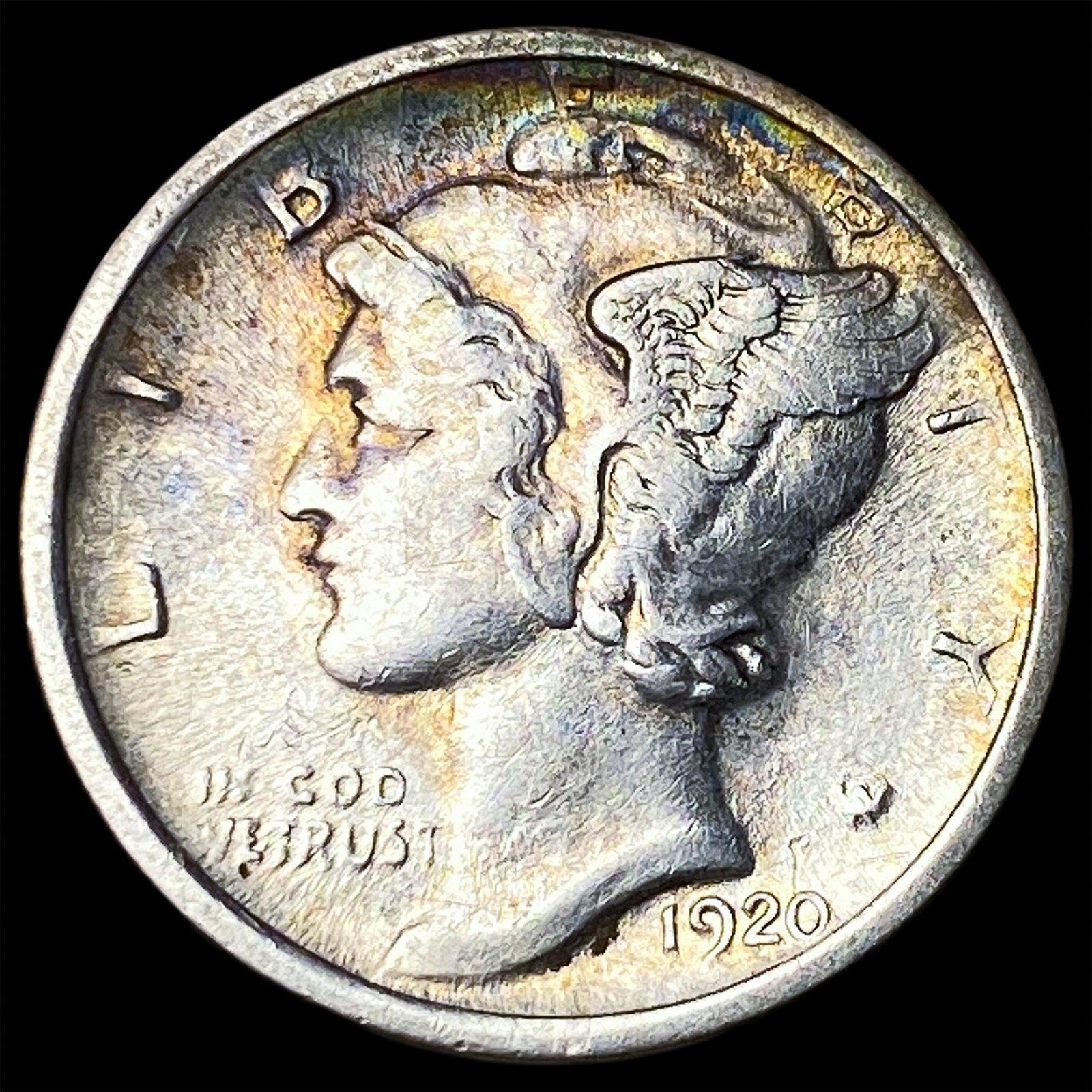 1920-D Silver Mercury Dime CLOSELY UNCIRCULATED: 1920-D Silver Mercury Dime CLOSELY UNCIRCULATED