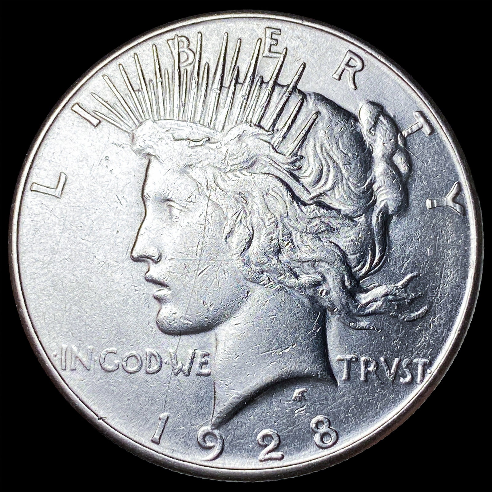 1928-S Silver Peace Dollar CLOSELY UNCIRCULATED: 1928-S Silver Peace Dollar CLOSELY UNCIRCULATED
