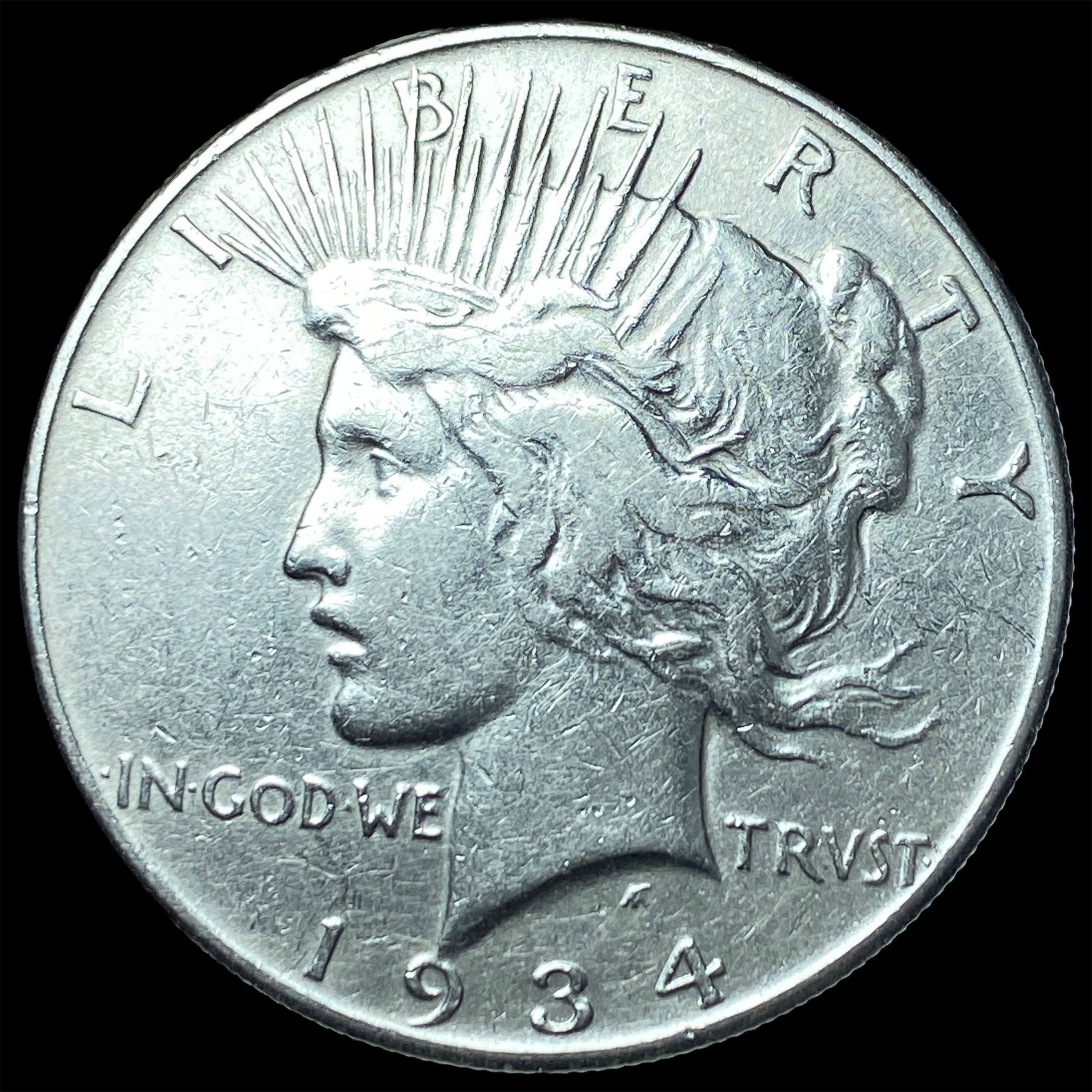 1934 Silver Peace Dollar LIGHTLY CIRCULATED: 1934 Silver Peace Dollar LIGHTLY CIRCULATED