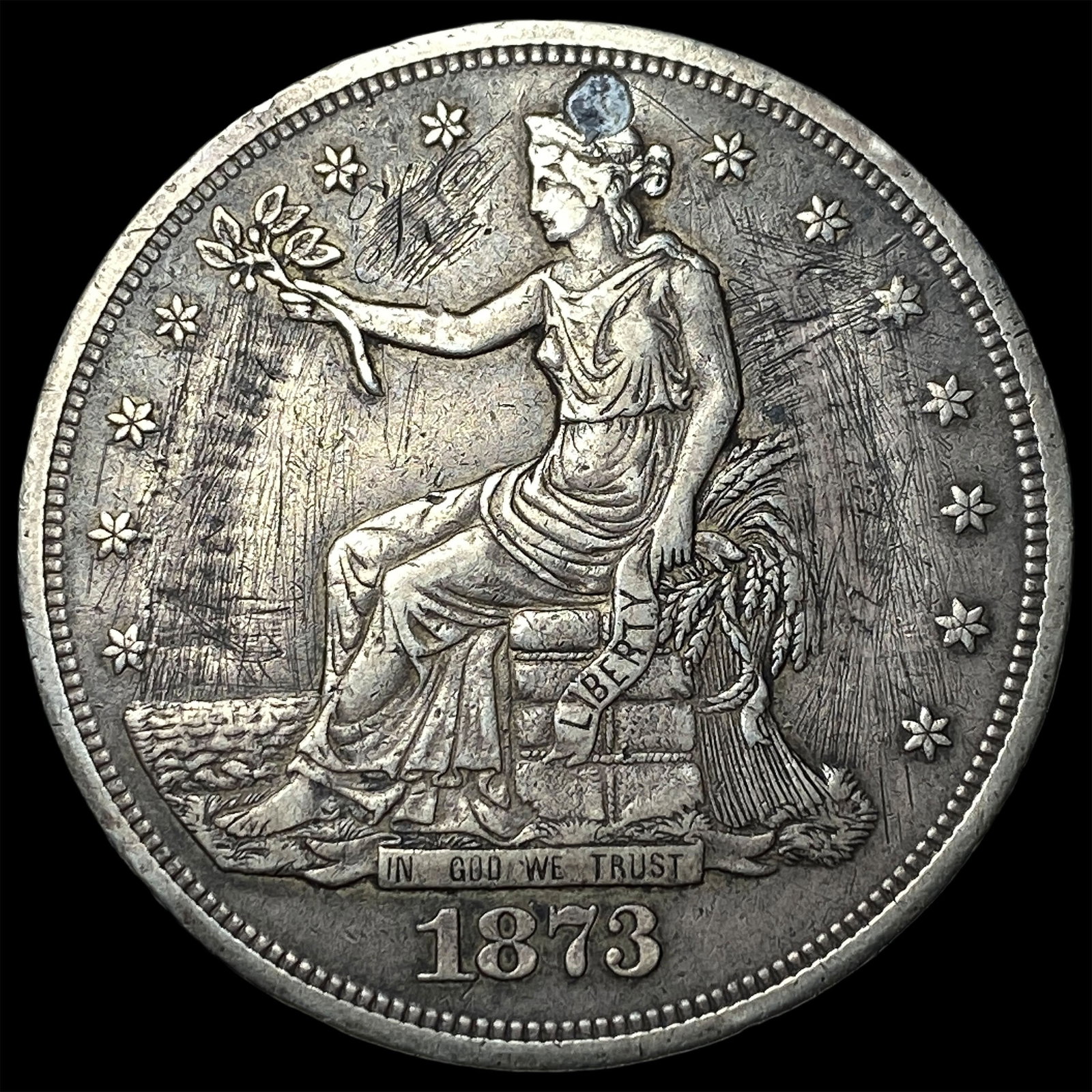 1873-S Silver Trade Dollar HIGH GRADE: 1873-S Silver Trade Dollar HIGH GRADE
