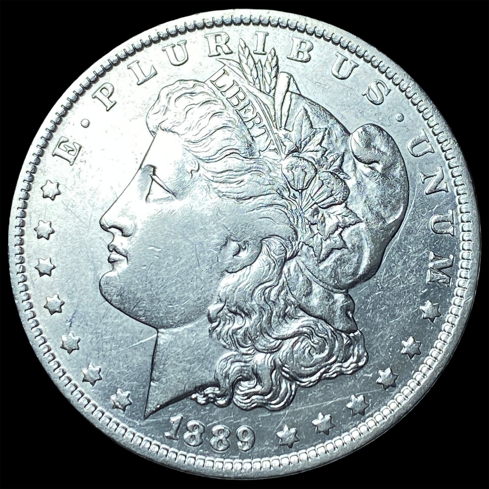 1889-S Silver Morgan Dollar CLOSELY UNCIRCULATED: 1889-S Silver Morgan Dollar CLOSELY UNCIRCULATED