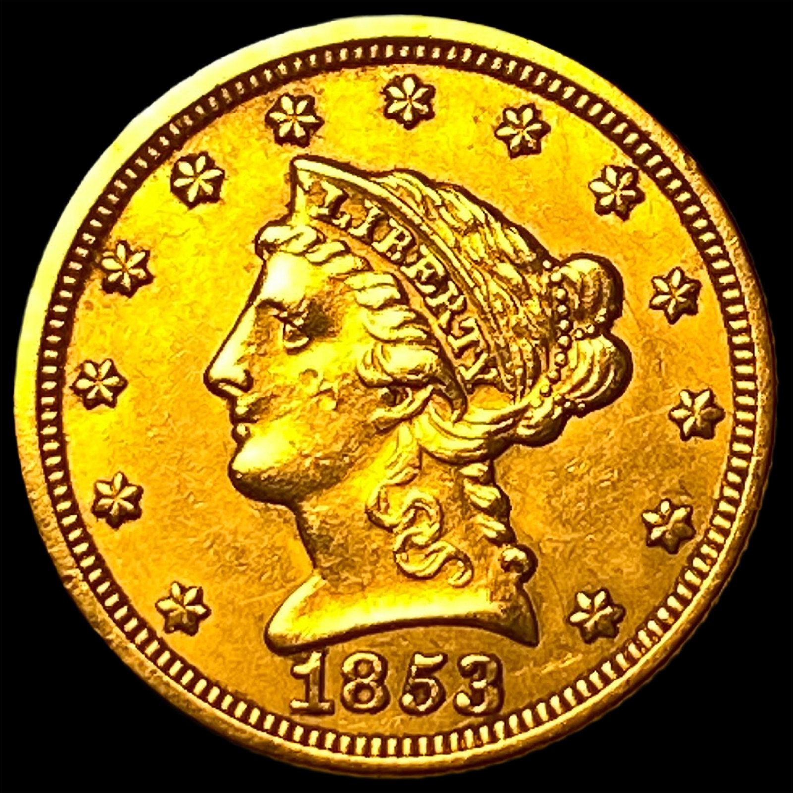 1853 Gold $2.50 Liberty Head Quarter Eagle CLOSELY UNCIRCULATED (1 of 2)