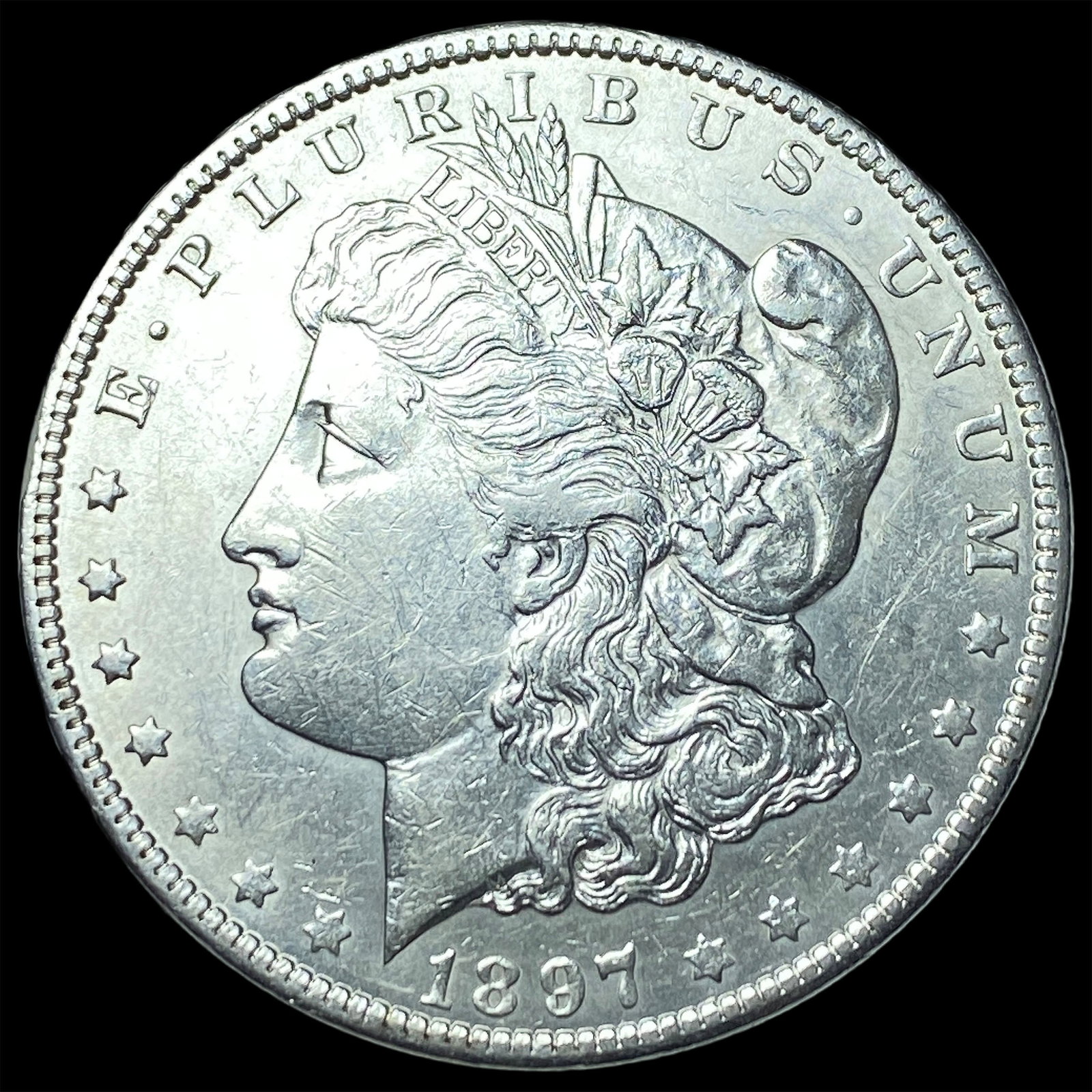 1897 Silver Morgan Dollar CLOSELY UNCIRCULATED: 1897 Silver Morgan Dollar CLOSELY UNCIRCULATED