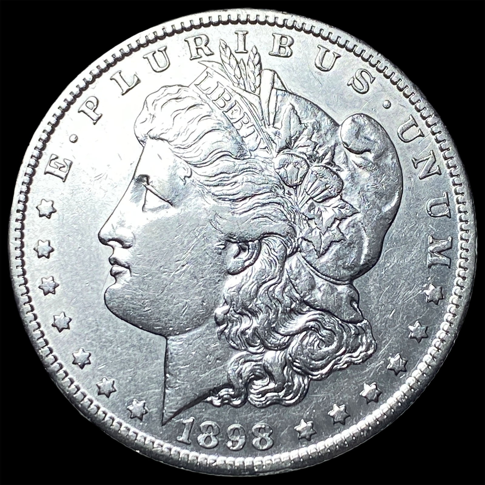 1898-S Silver Morgan Dollar CLOSELY UNCIRCULATED: 1898-S Silver Morgan Dollar CLOSELY UNCIRCULATED