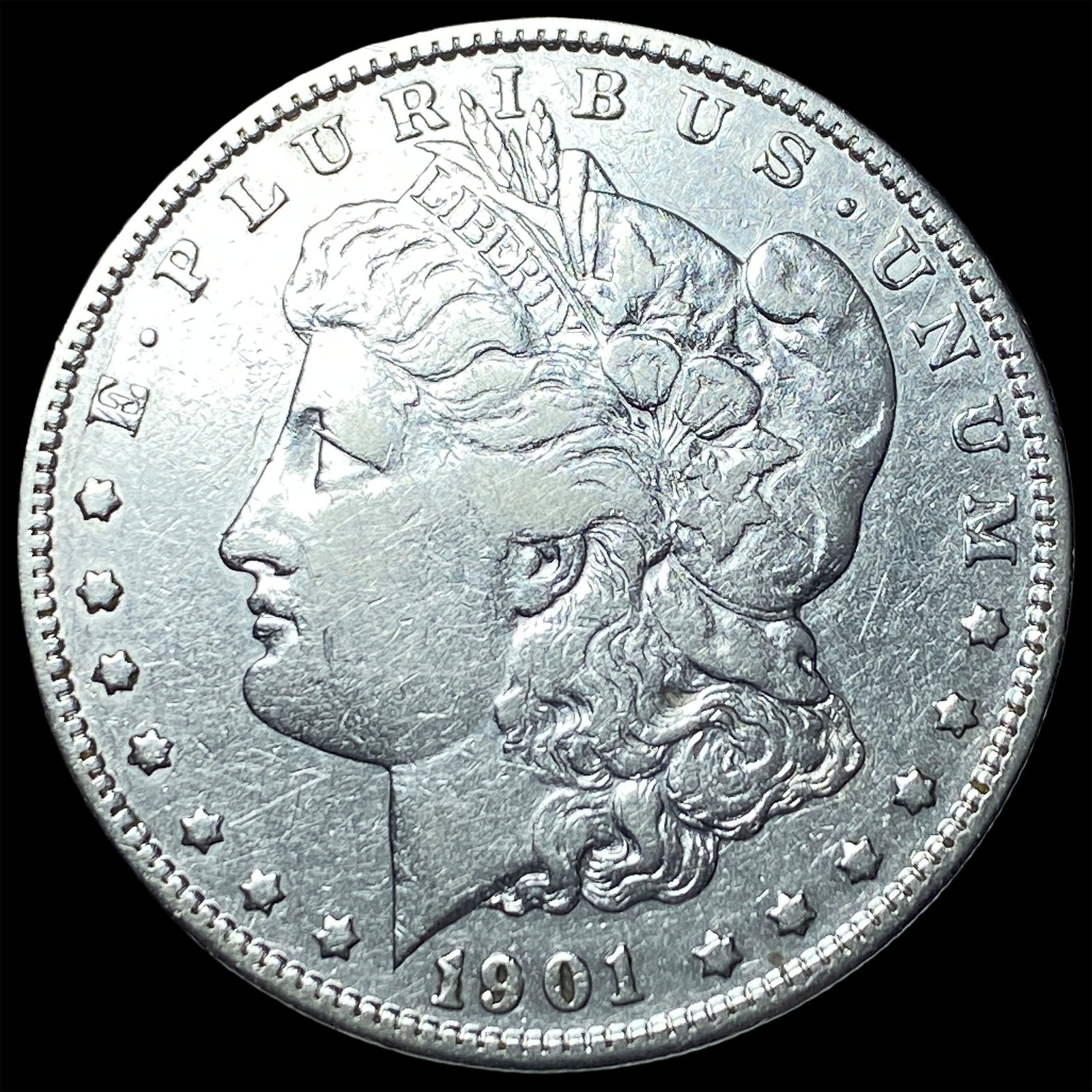 1901-S Silver Morgan Dollar LIGHTLY CIRCULATED: 1901-S Silver Morgan Dollar LIGHTLY CIRCULATED