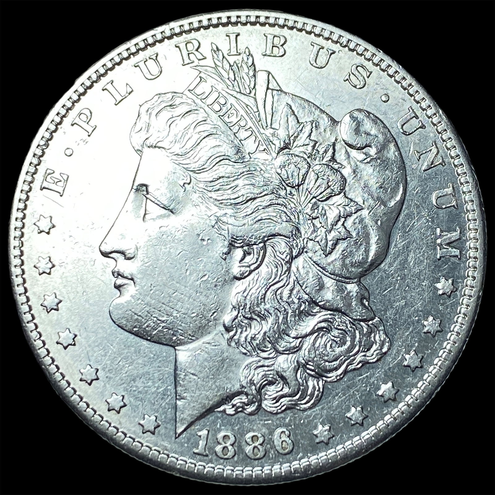 1886-S Silver Morgan Dollar CLOSELY UNCIRCULATED: 1886-S Silver Morgan Dollar CLOSELY UNCIRCULATED