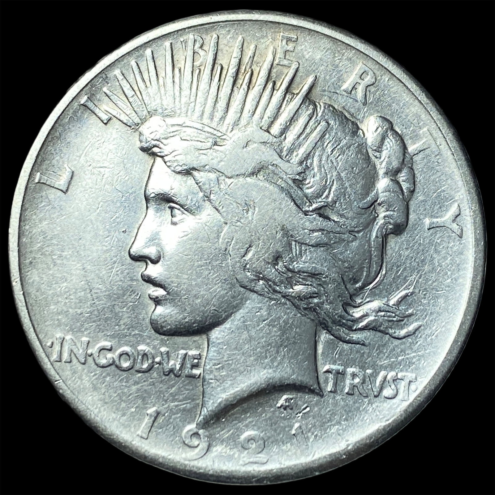1921 Silver Peace Dollar NEARLY UNCIRCULATED: 1921 Silver Peace Dollar NEARLY UNCIRCULATED