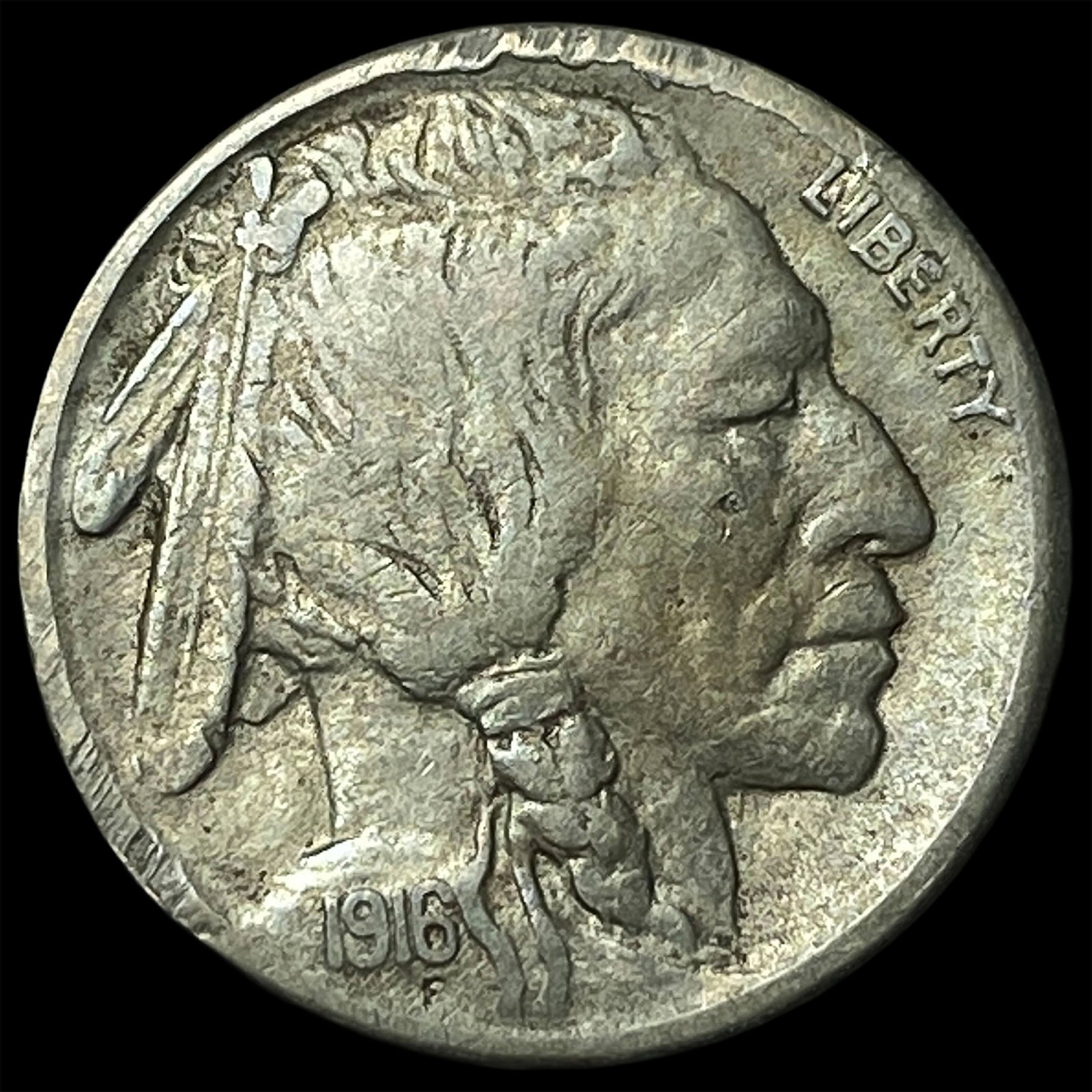 1916-S Buffalo Nickel CLOSELY UNCIRCULATED: 1916-S Buffalo Nickel CLOSELY UNCIRCULATED