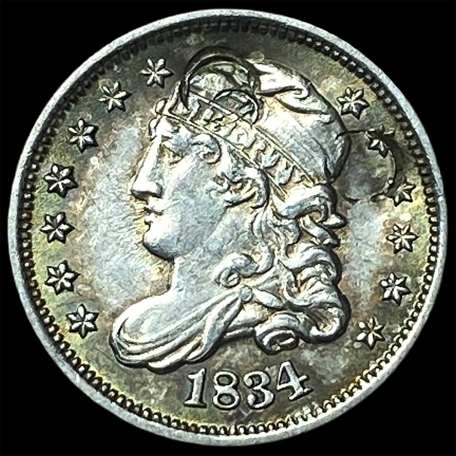 1834 Capped Bust Half Dollar Capped Bust 50C HIGH GRADE (1 of 2)