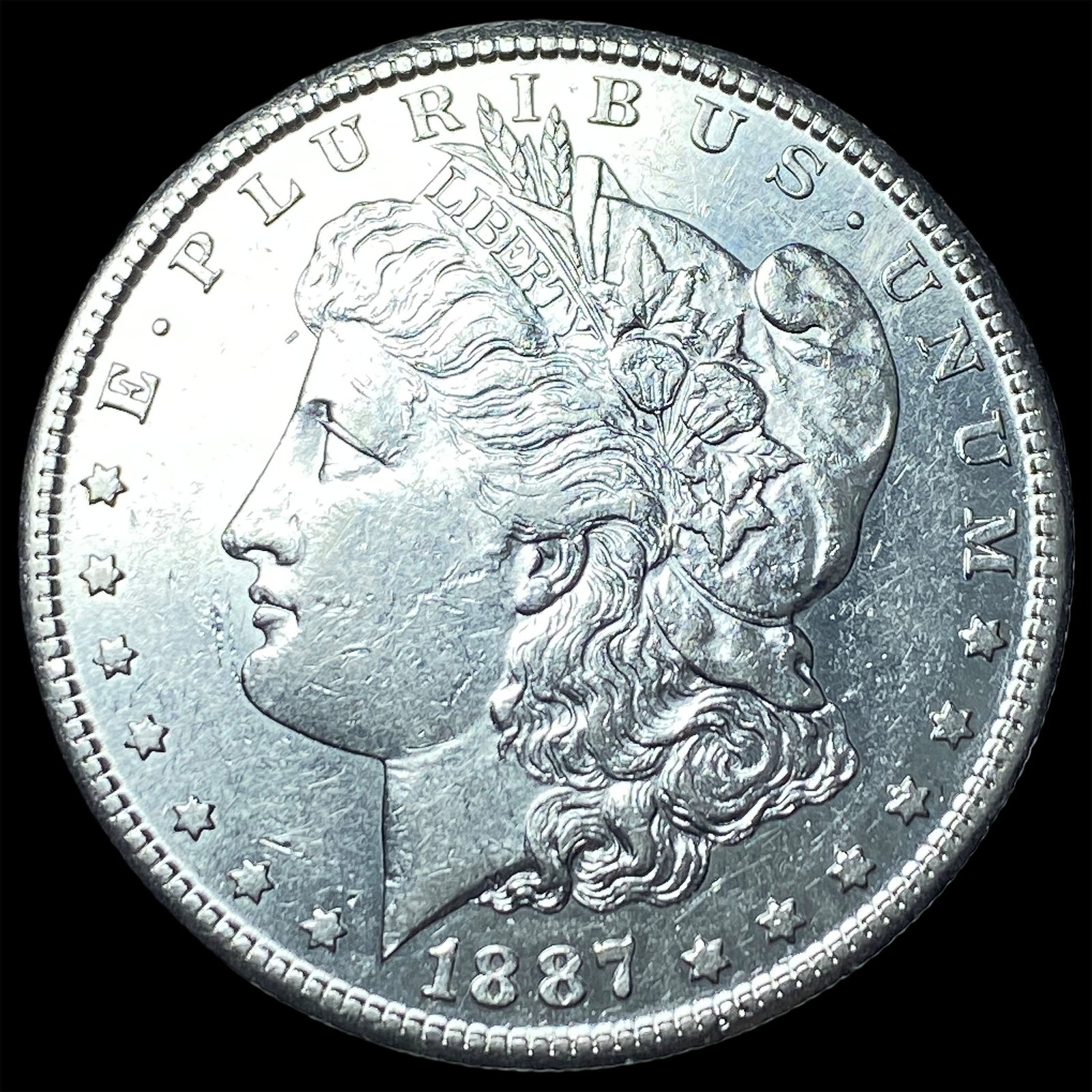 1887-S Silver Morgan Dollar CLOSELY UNCIRCULATED: 1887-S Silver Morgan Dollar CLOSELY UNCIRCULATED