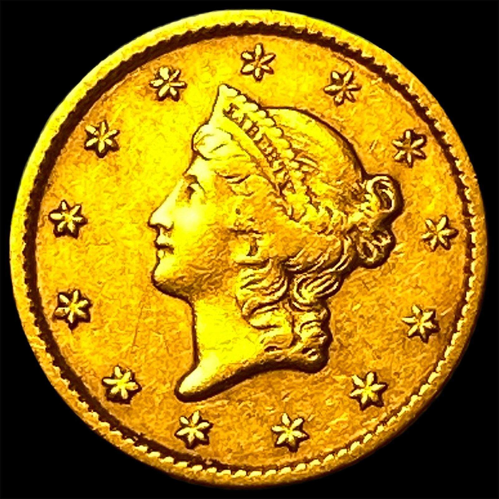 1851 Gold $1 Type 1 NEARLY UNCIRCULATED (1 of 2)