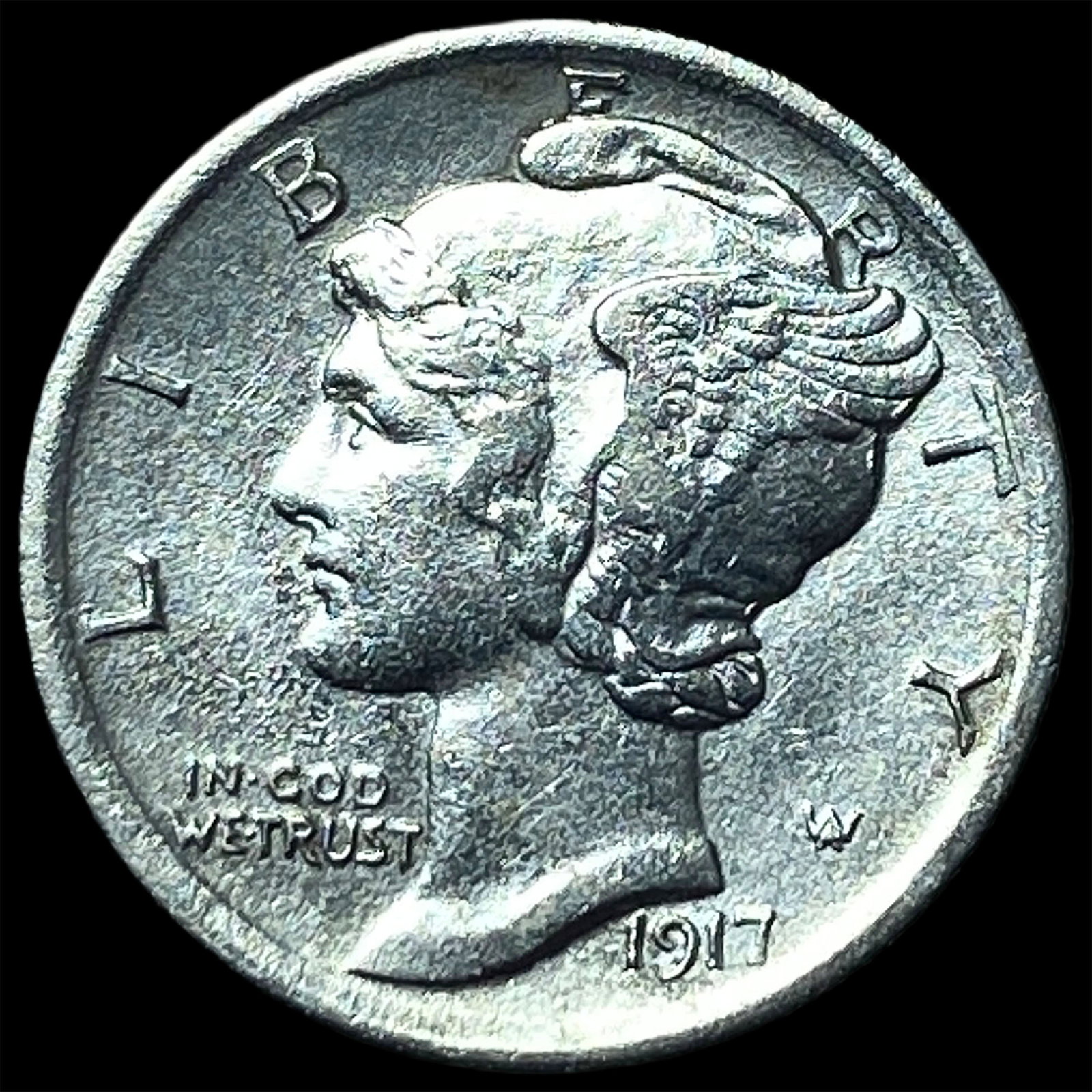 1917 Mercury Dime CLOSELY UNCIRCULATED: 1917 Mercury Dime CLOSELY UNCIRCULATED