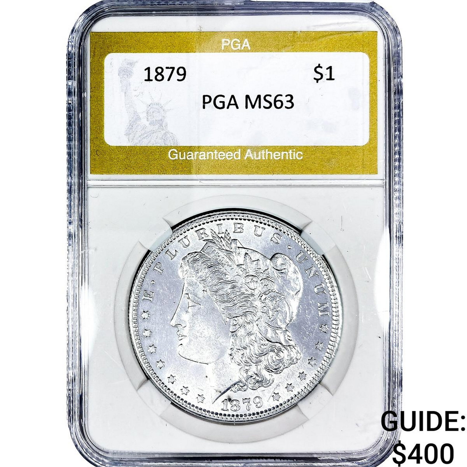 1879 Morgan Silver Dollar PGA MS63: 1879 Morgan Silver Dollar PGA MS63