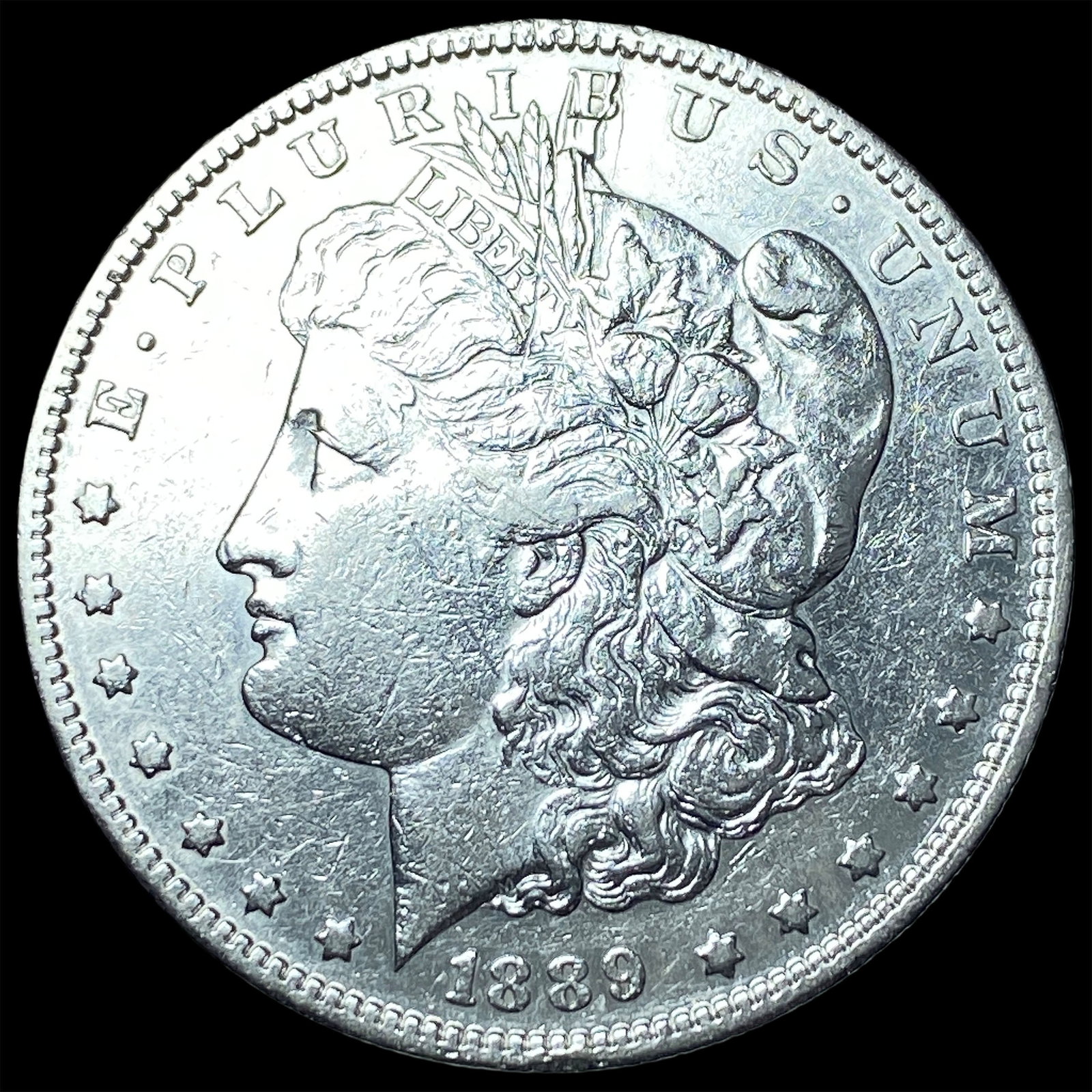 1889-S Silver Morgan Dollar NEARLY UNCIRCULATED: 1889-S Silver Morgan Dollar NEARLY UNCIRCULATED