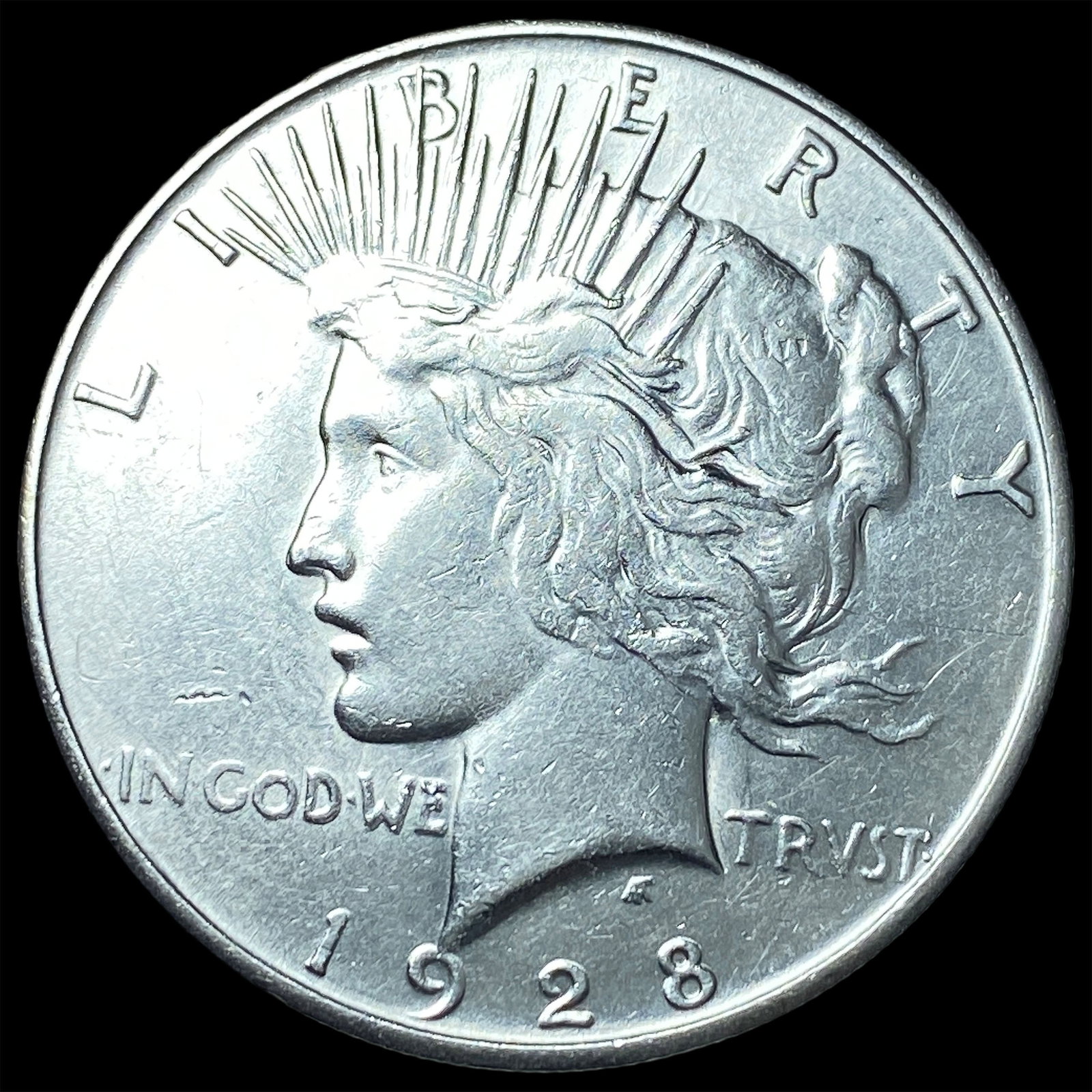 1928 Silver Peace Dollar CLOSELY UNCIRCULATED: 1928 Silver Peace Dollar CLOSELY UNCIRCULATED
