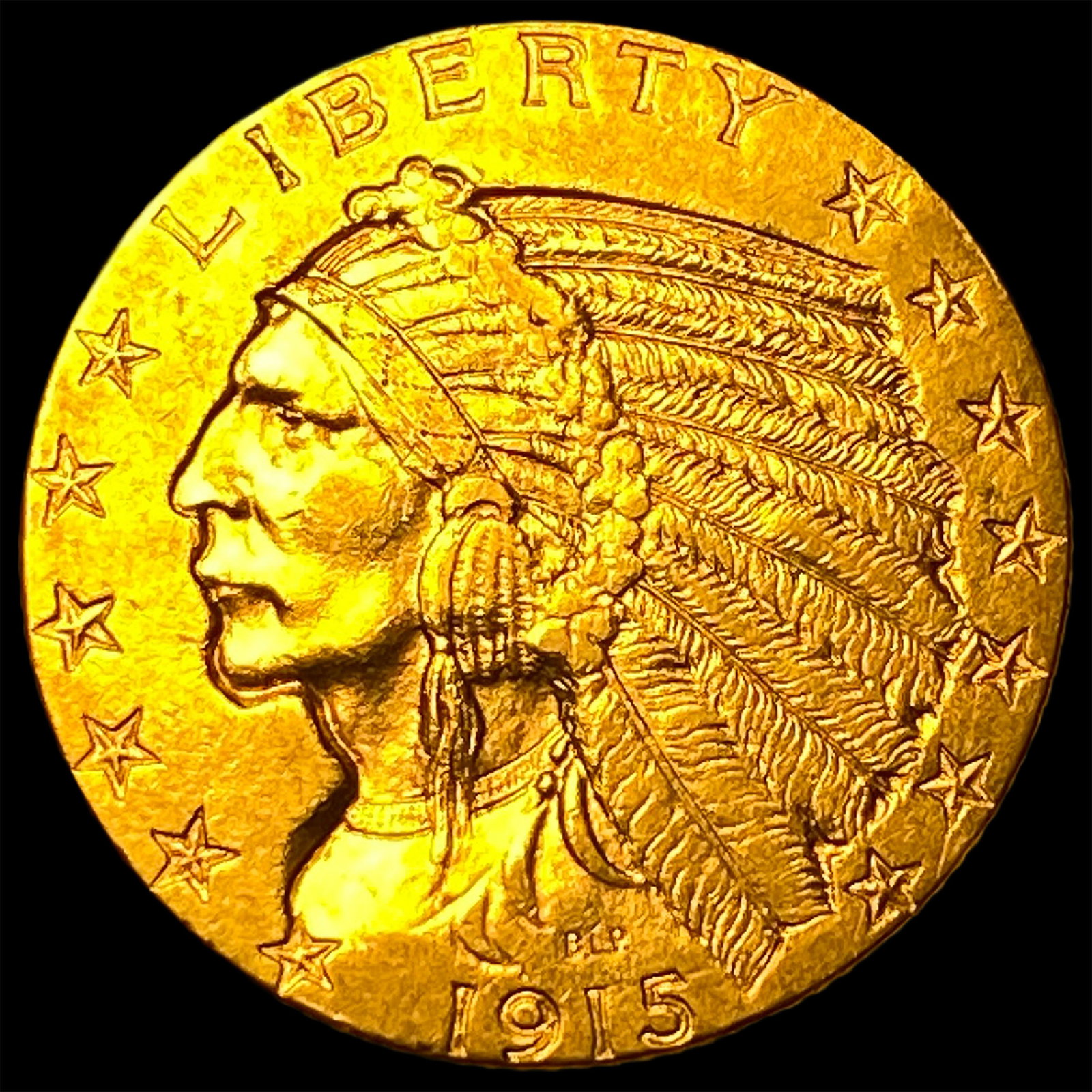 1915 Indian Head Half Eagle $5 Gold UNCIRCULATED: 1915 Indian Head Half Eagle $5 Gold UNCIRCULATED