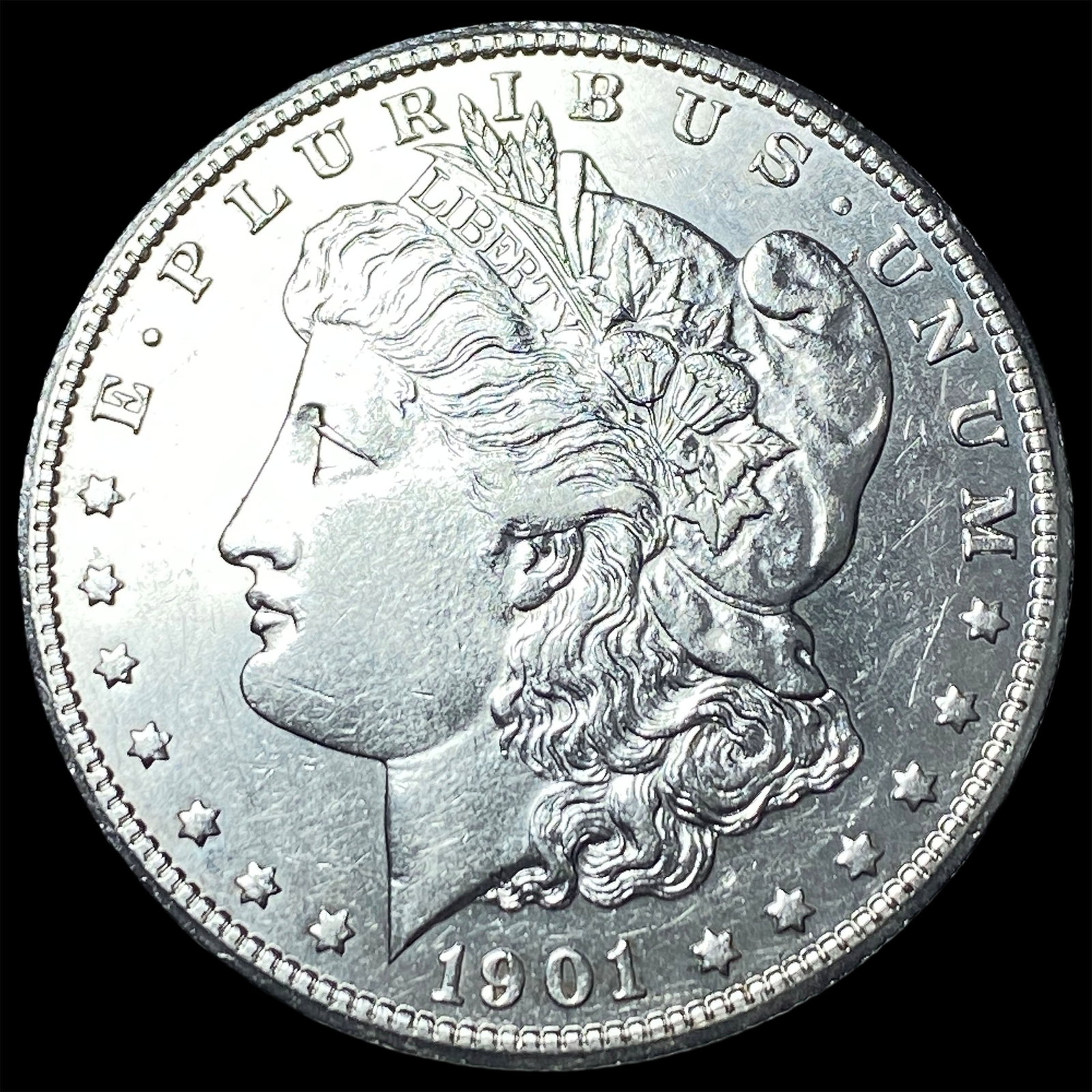 1901-S Silver Morgan Dollar CLOSELY UNCIRCULATED: 1901-S Silver Morgan Dollar CLOSELY UNCIRCULATED