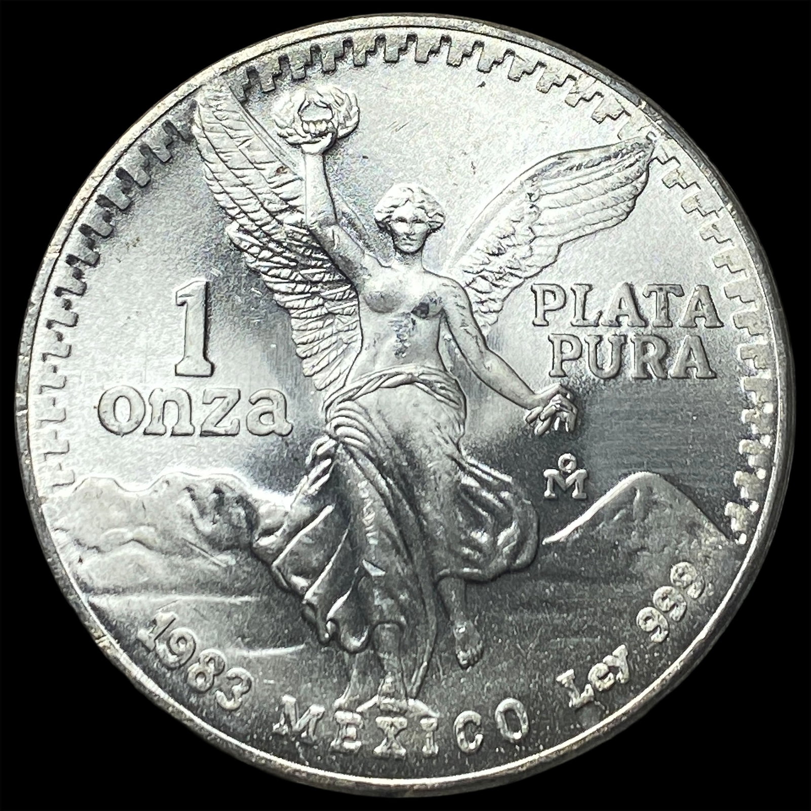 1983 Mexico Silver 1 Onza Libertad SUPERB GEM BU: 1983 Mexico Silver 1 Onza Libertad SUPERB GEM BU