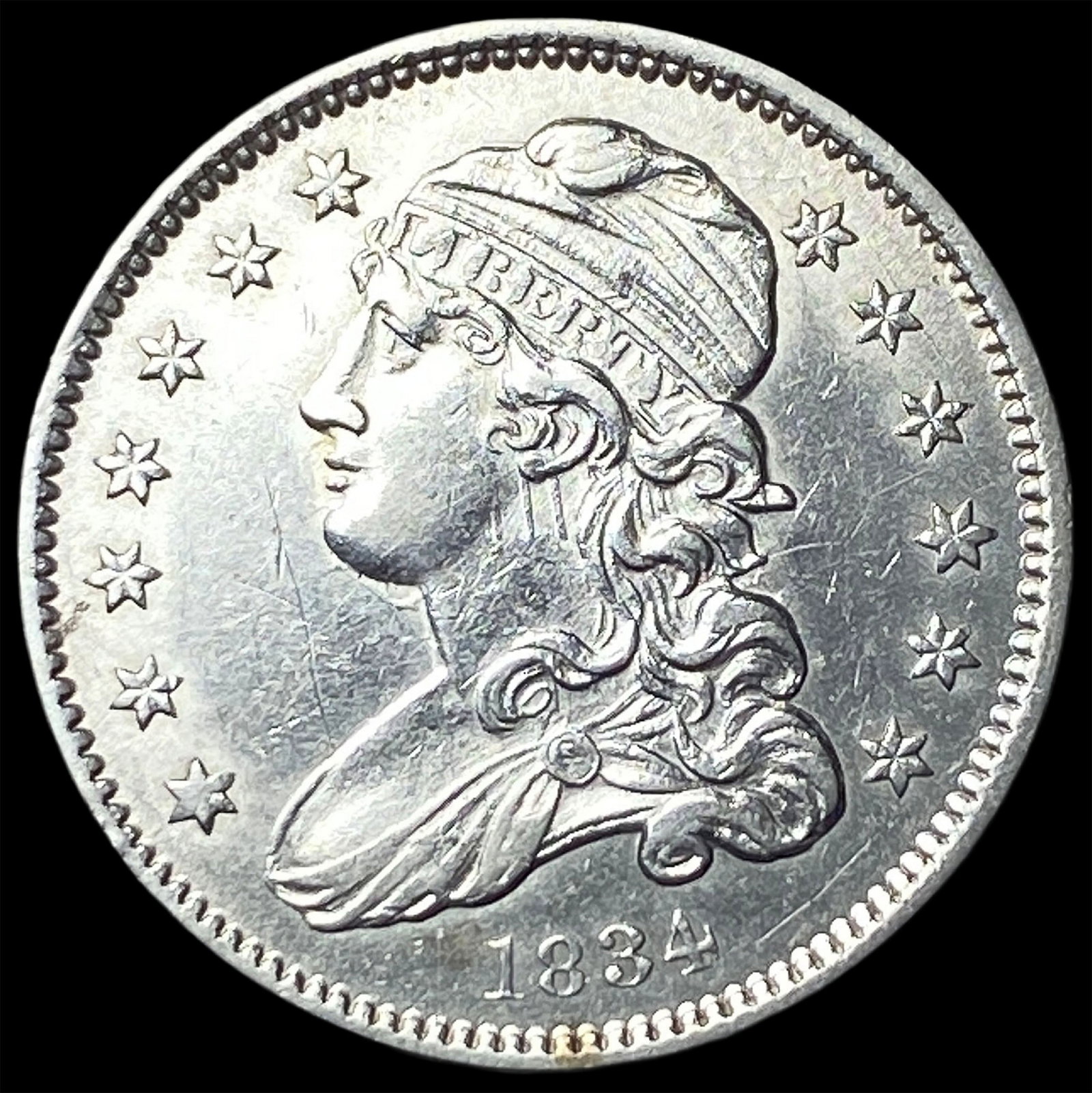 1834 Capped Bust Quarter 25C HIGH GRADE (1 of 2)