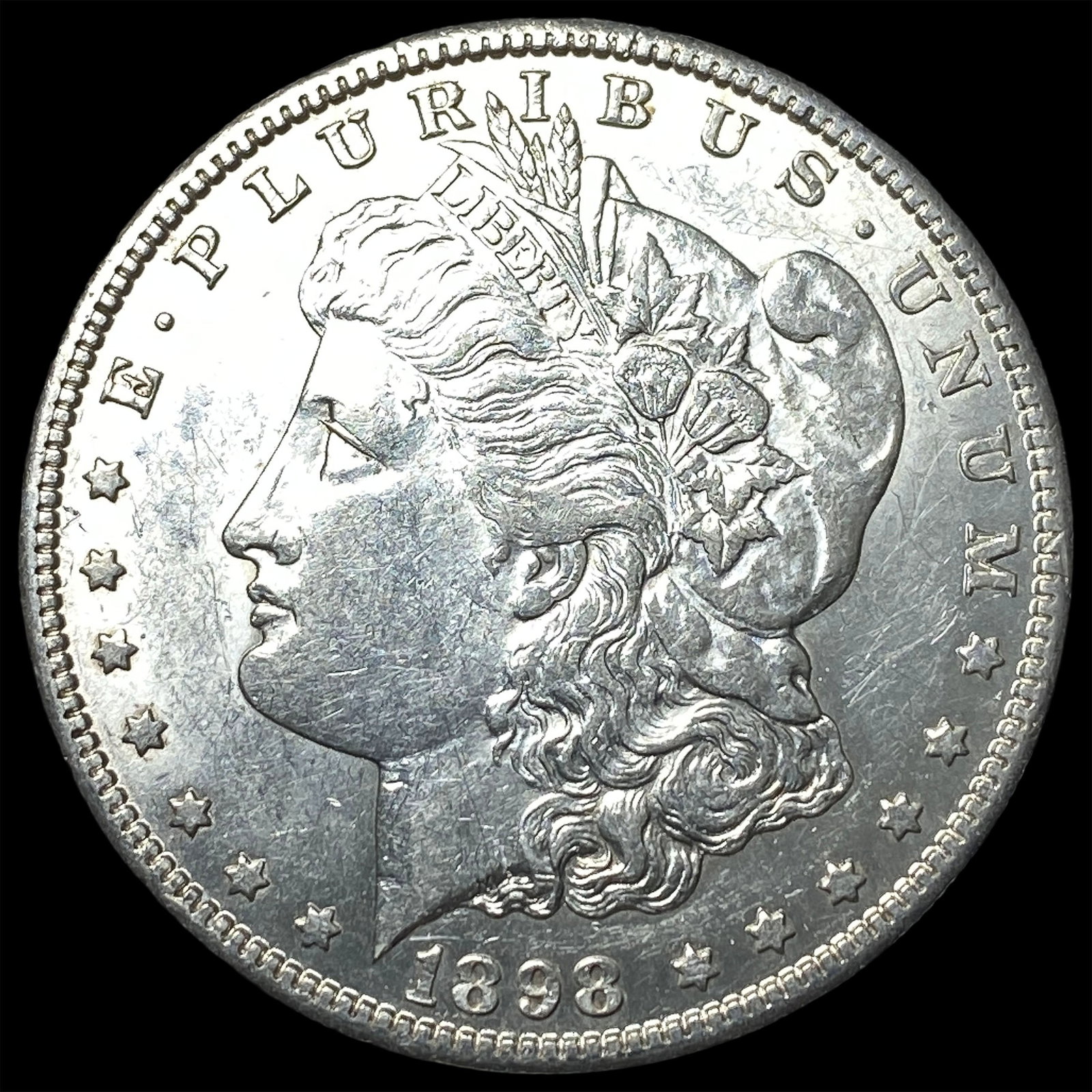 1898-S Silver Morgan Dollar CHOICE AU: 1898-S Silver Morgan Dollar CHOICE AU