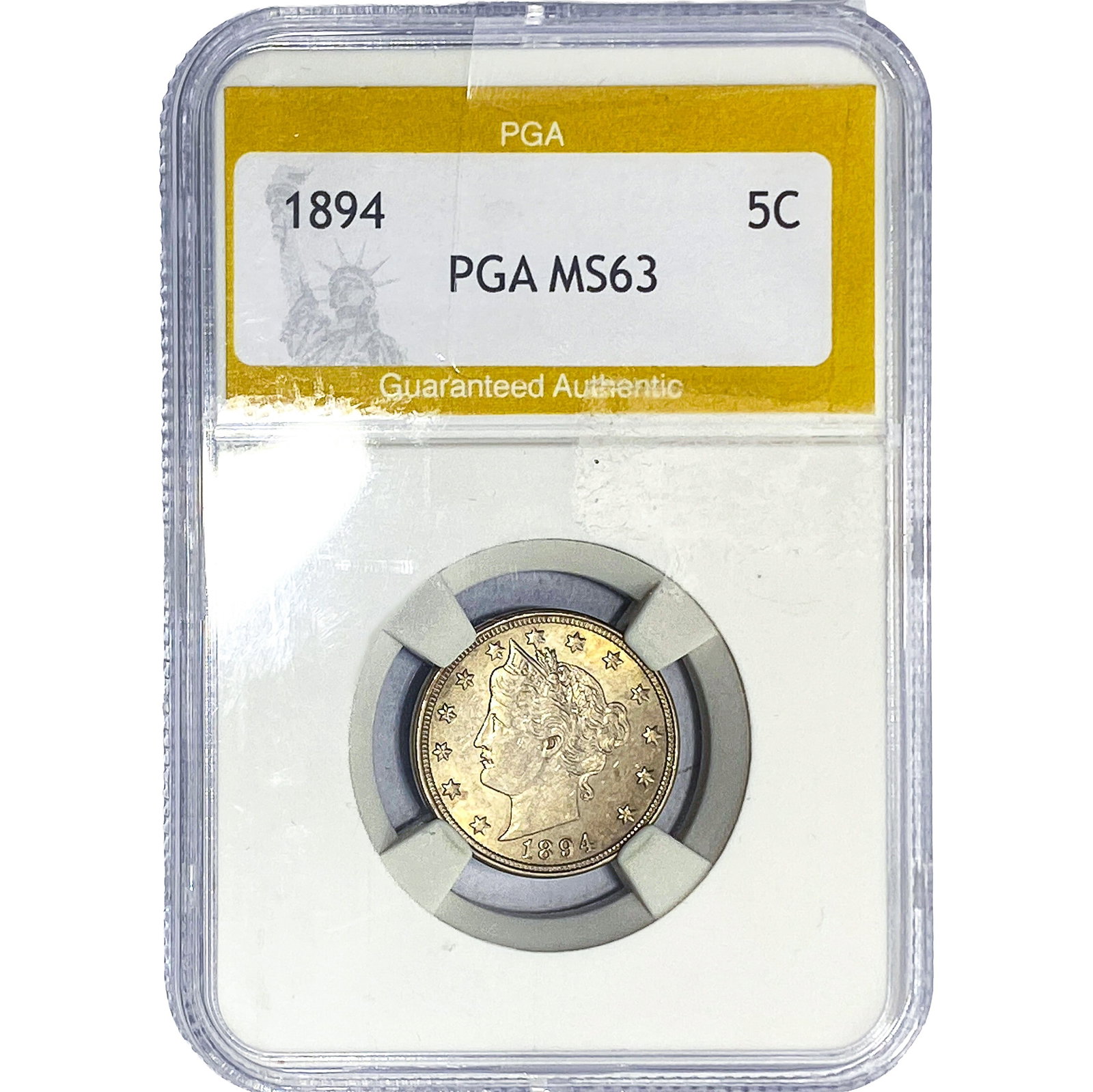 1894 Liberty Victory Nickel PGA MS63: 1894 Liberty Victory Nickel PGA MS63