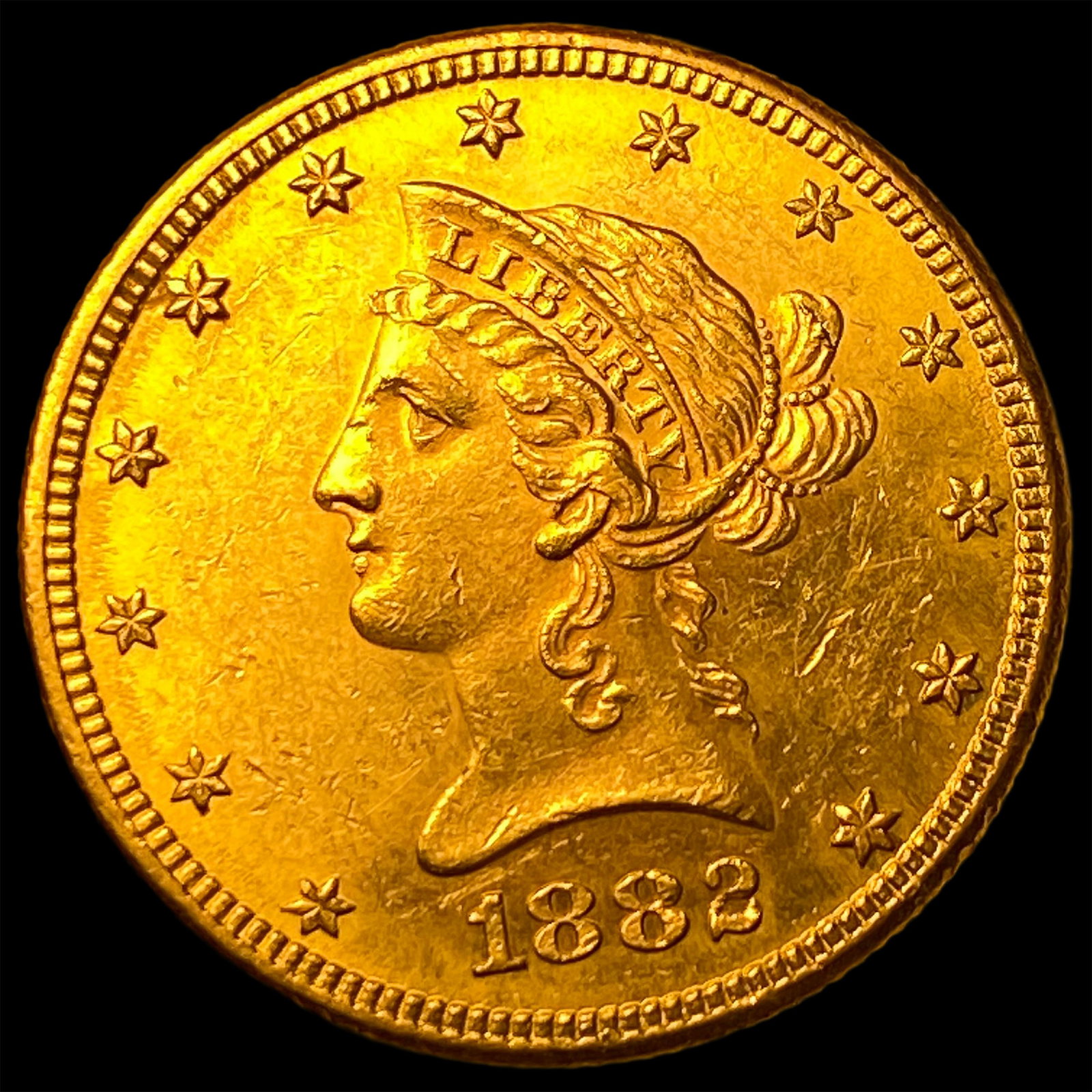 1882 Liberty Head $10 Eagle Gold Coin UNCIRCULATED: 1882 Liberty Head $10 Eagle Gold Coin UNCIRCULATED