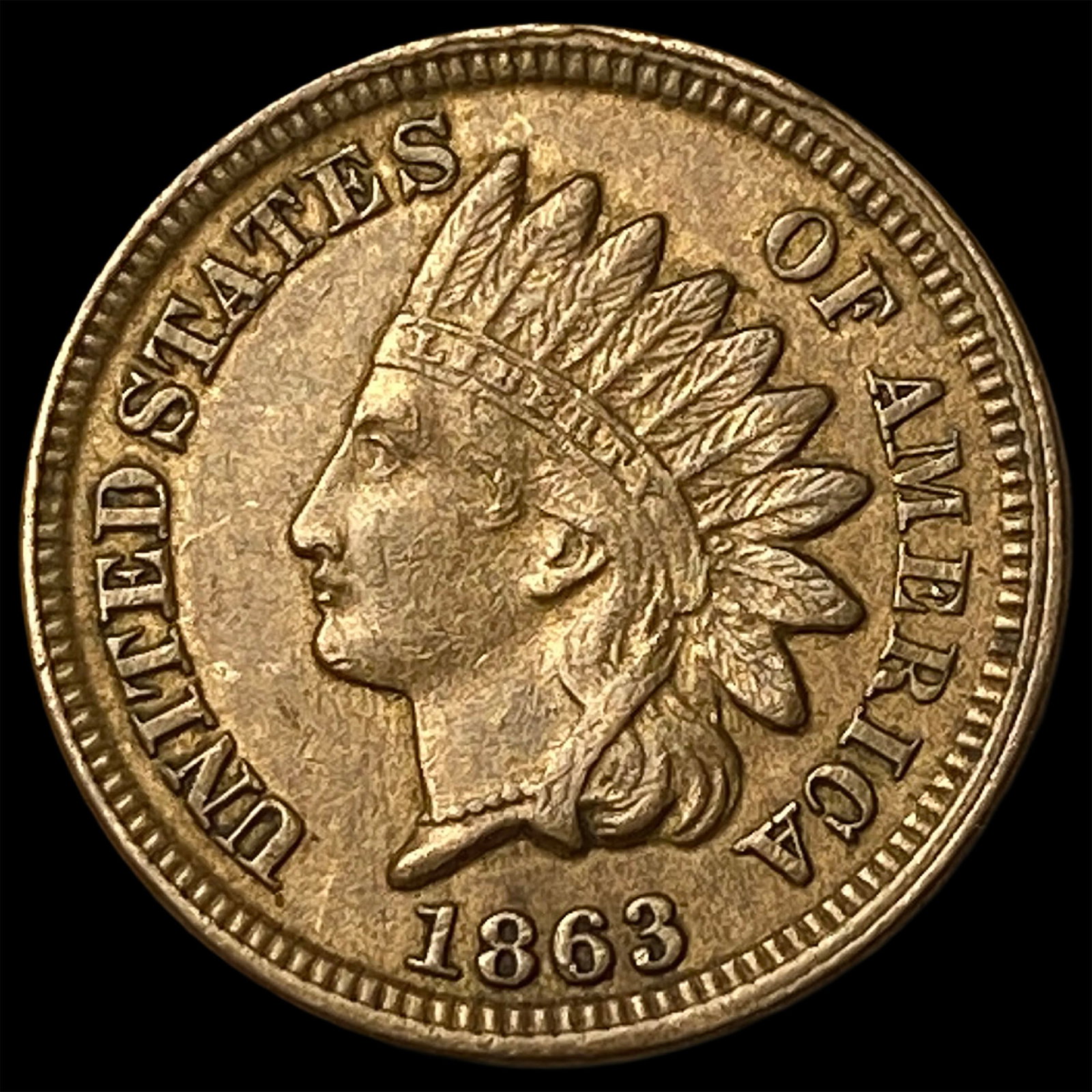 1863 Bronze Indian Head Cent UNCIRCULATED: 1863 Bronze Indian Head Cent UNCIRCULATED