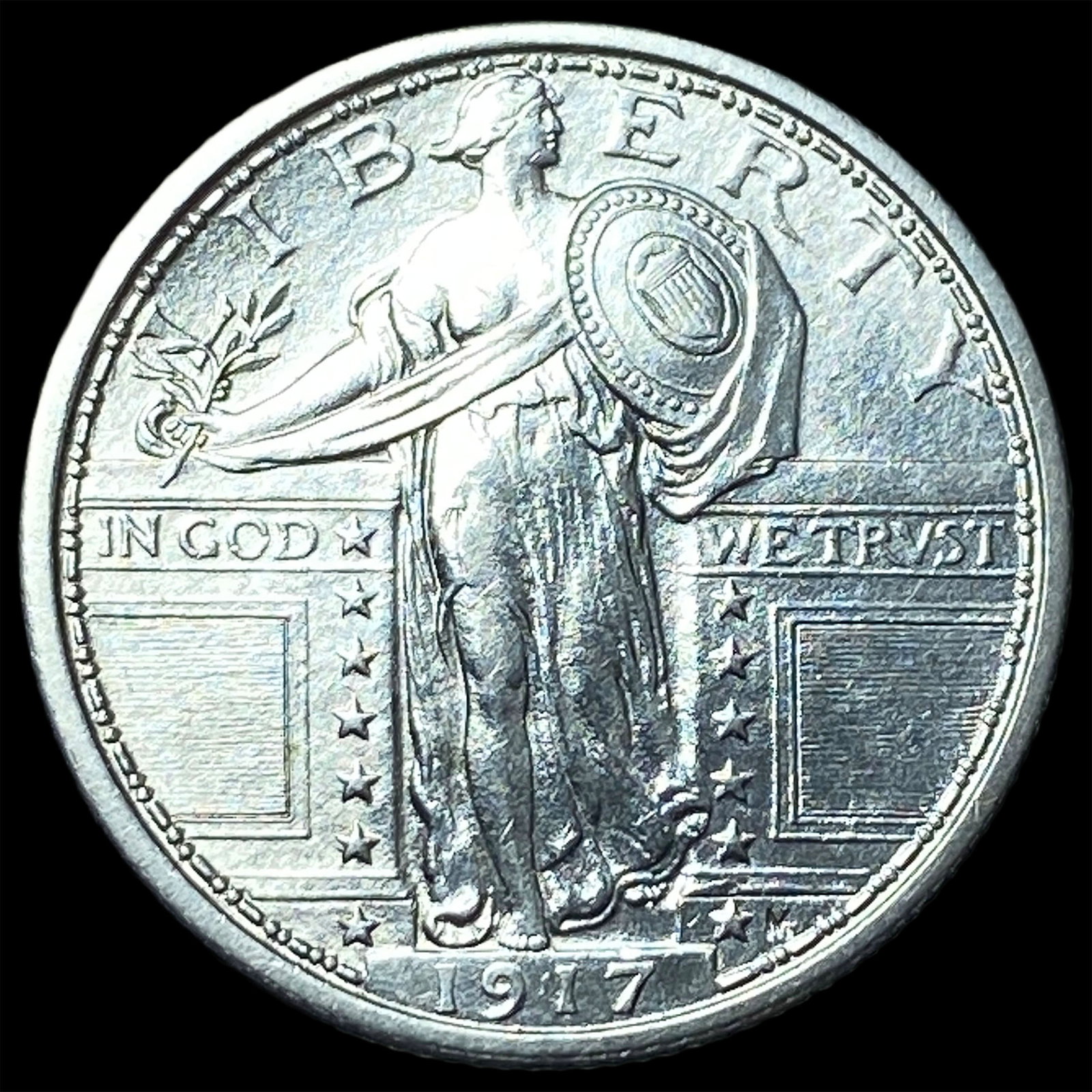 1917 Standing Liberty Quarter CLOSELY UNCIRCULATED: 1917 Standing Liberty Quarter CLOSELY UNCIRCULATED